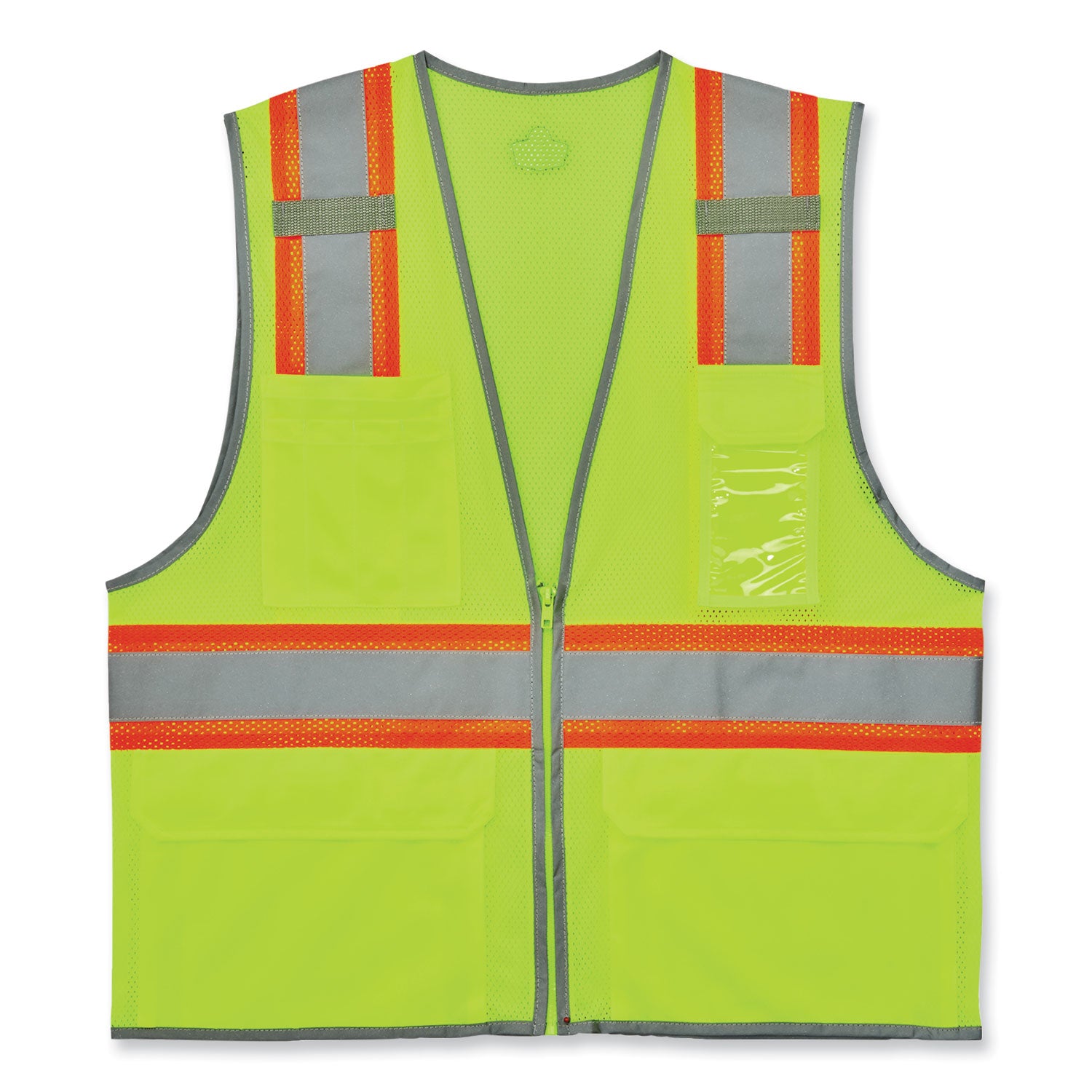 glowear-8246z-s-single-size-class-2-two-tone-mesh-vest-polyester-x-large-lime-ships-in-1-3-business-days_ego24565 - 1