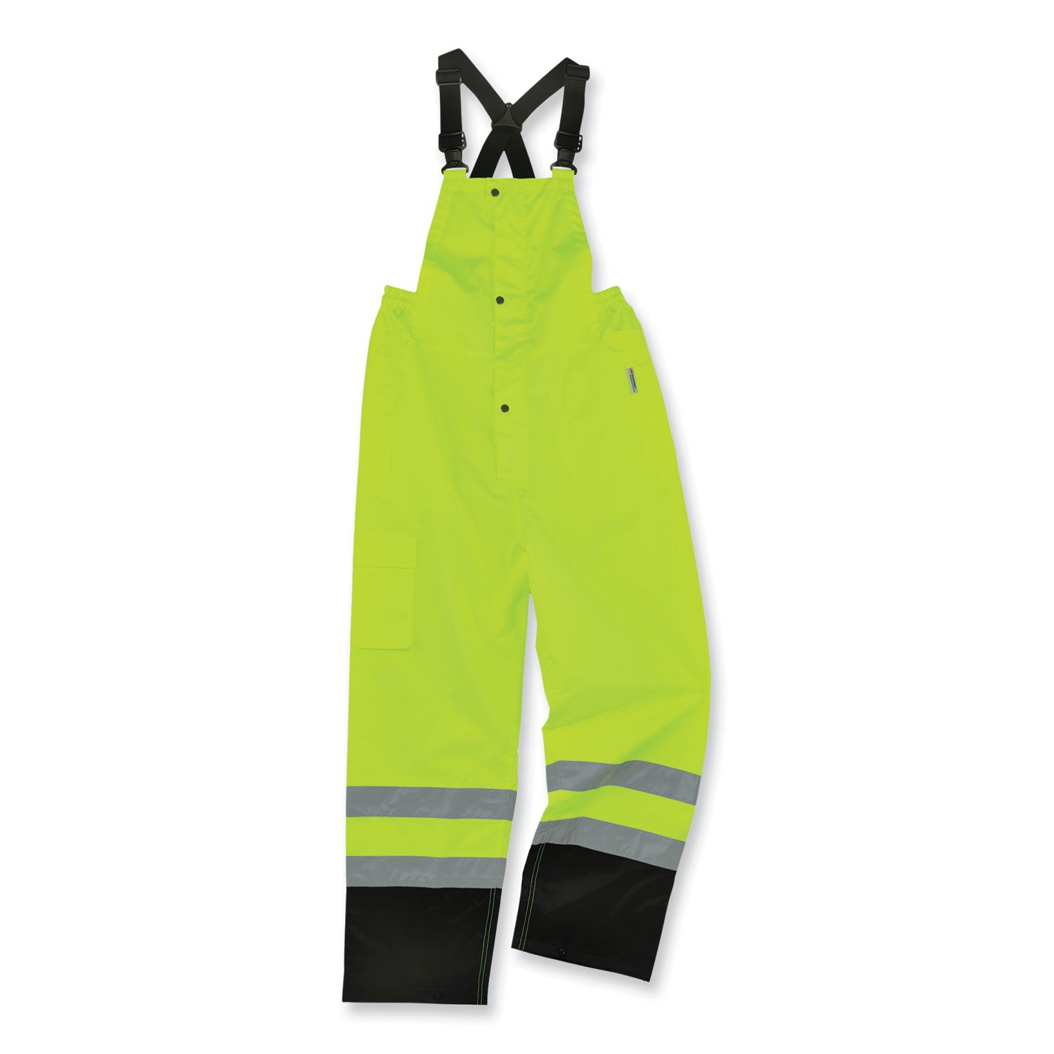 glowear-8918bk-class-e-hi-vis-rain-bibs-black-bottom-large-lime-ships-in-1-3-business-days_ego25014 - 1