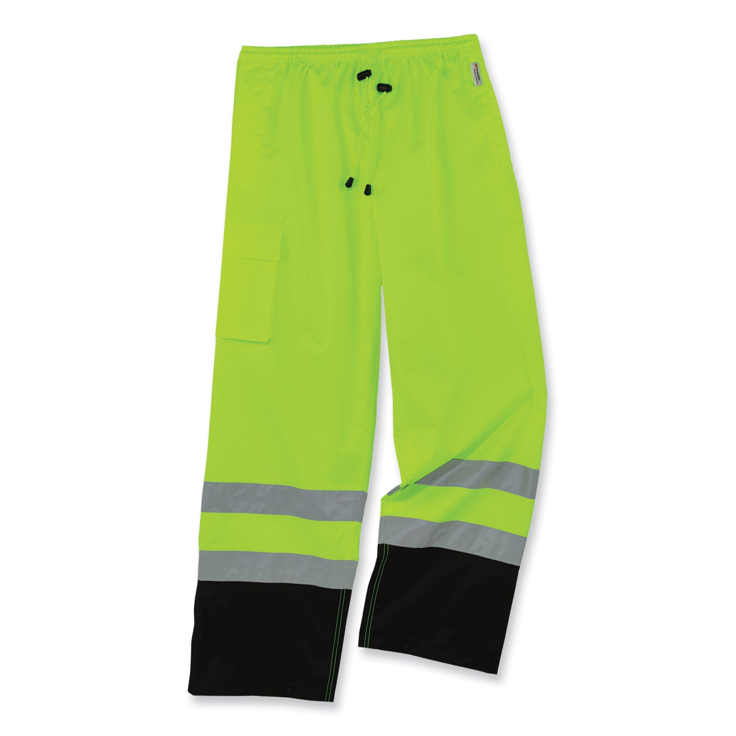 glowear-8915bk-class-e-hi-vis-rain-pants-black-bottom-large-lime-ships-in-1-3-business-days_ego25424 - 1