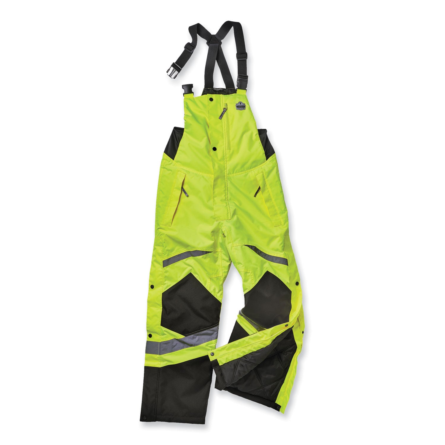 glowear-8928-class-e-hi-vis-insulated-bibs-x-large-lime-ships-in-1-3-business-days_ego25525 - 1