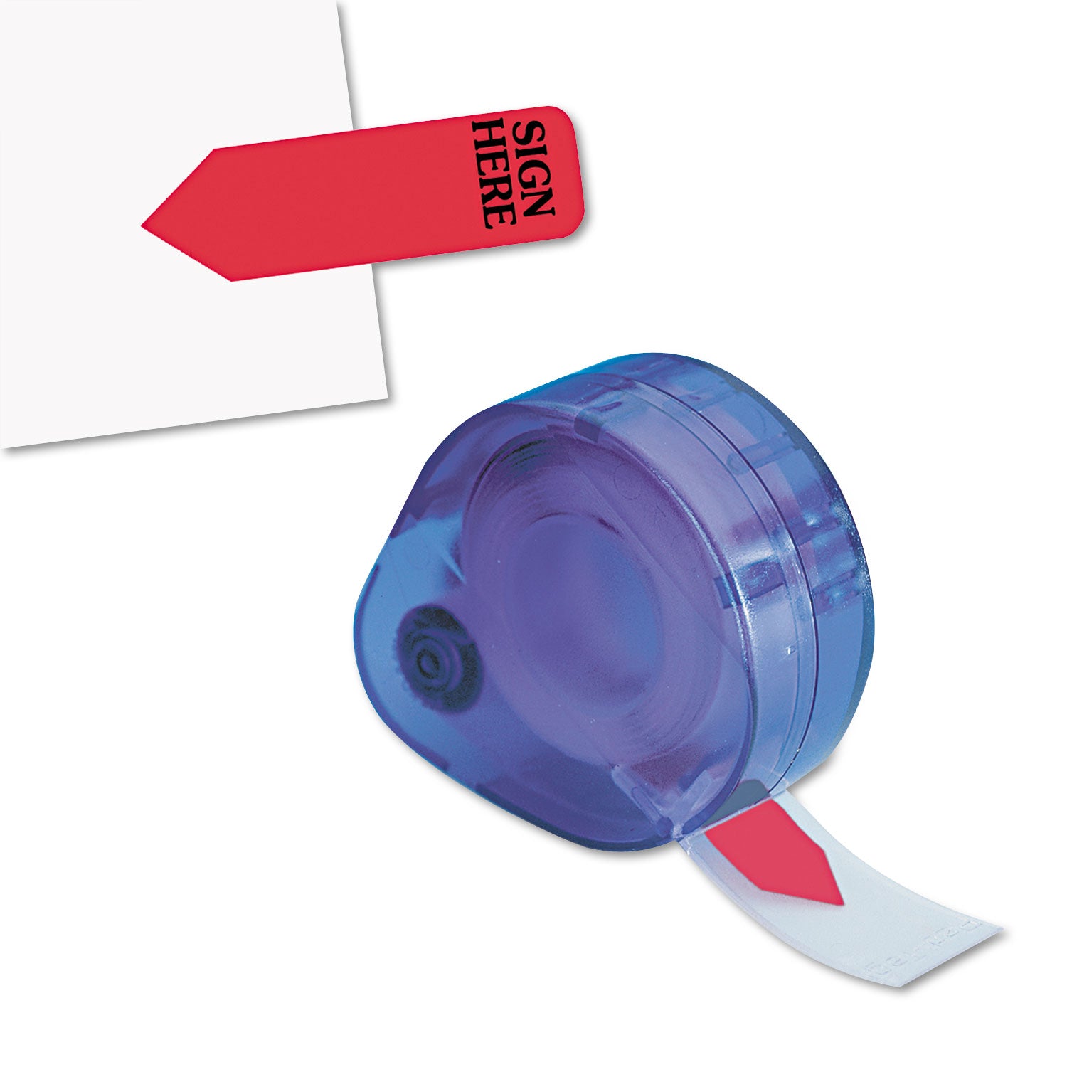 Arrow Message Page Flags in Dispenser, "Sign Here", Red, 120/Dispenser -