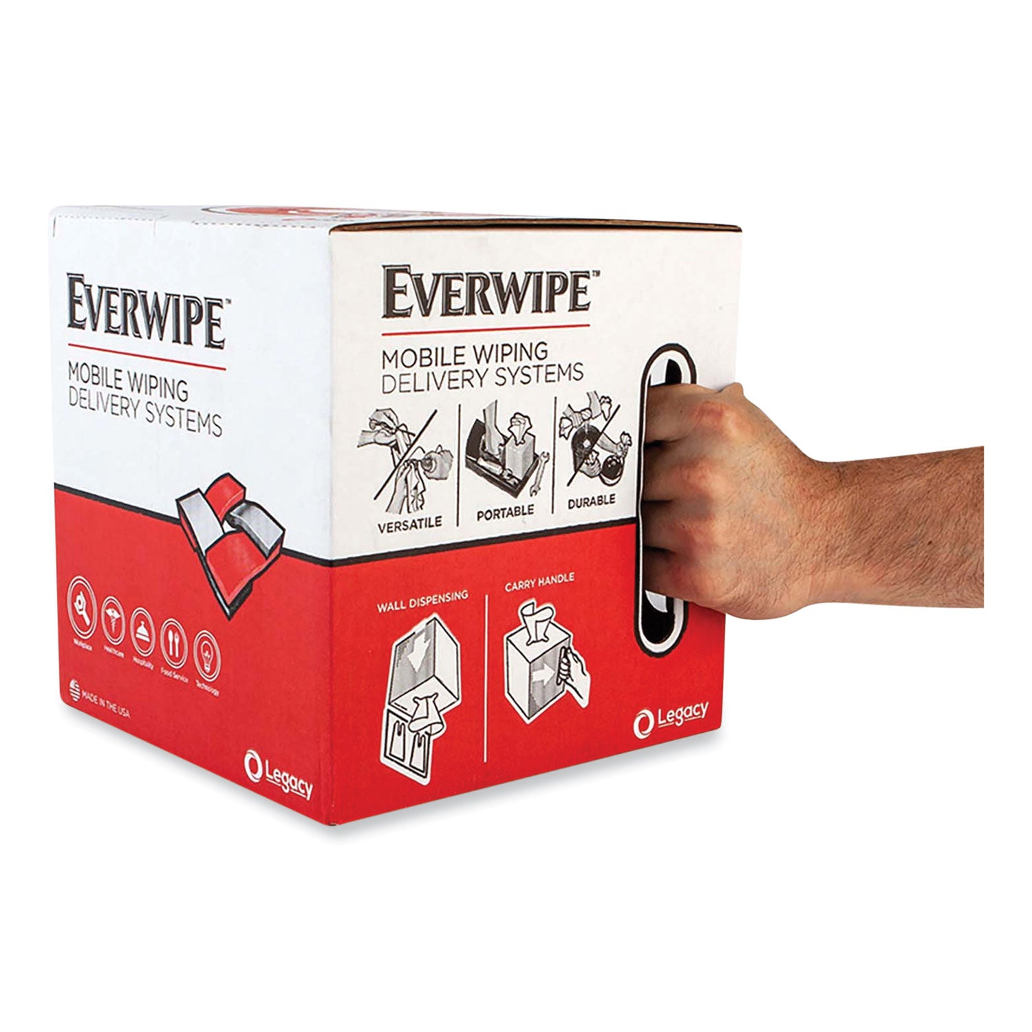 heavyweight-blue-wiper-1-ply-9-x-12-unscented-blue-200-roll-4-rolls-carton_ley40441 - 2
