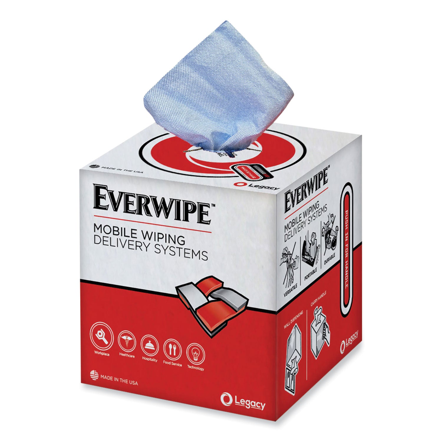 heavyweight-blue-wiper-1-ply-9-x-12-unscented-blue-200-roll-4-rolls-carton_ley40441 - 1