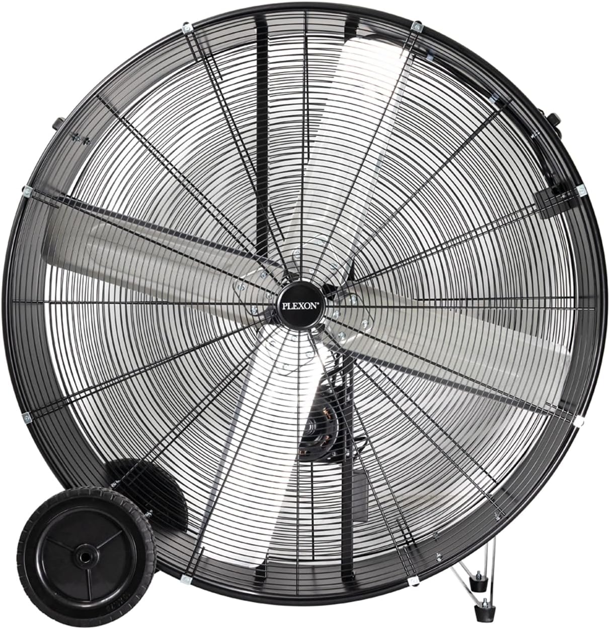42 in. Black High Velocity Belt-Drive Drum Fan, 2-Speed