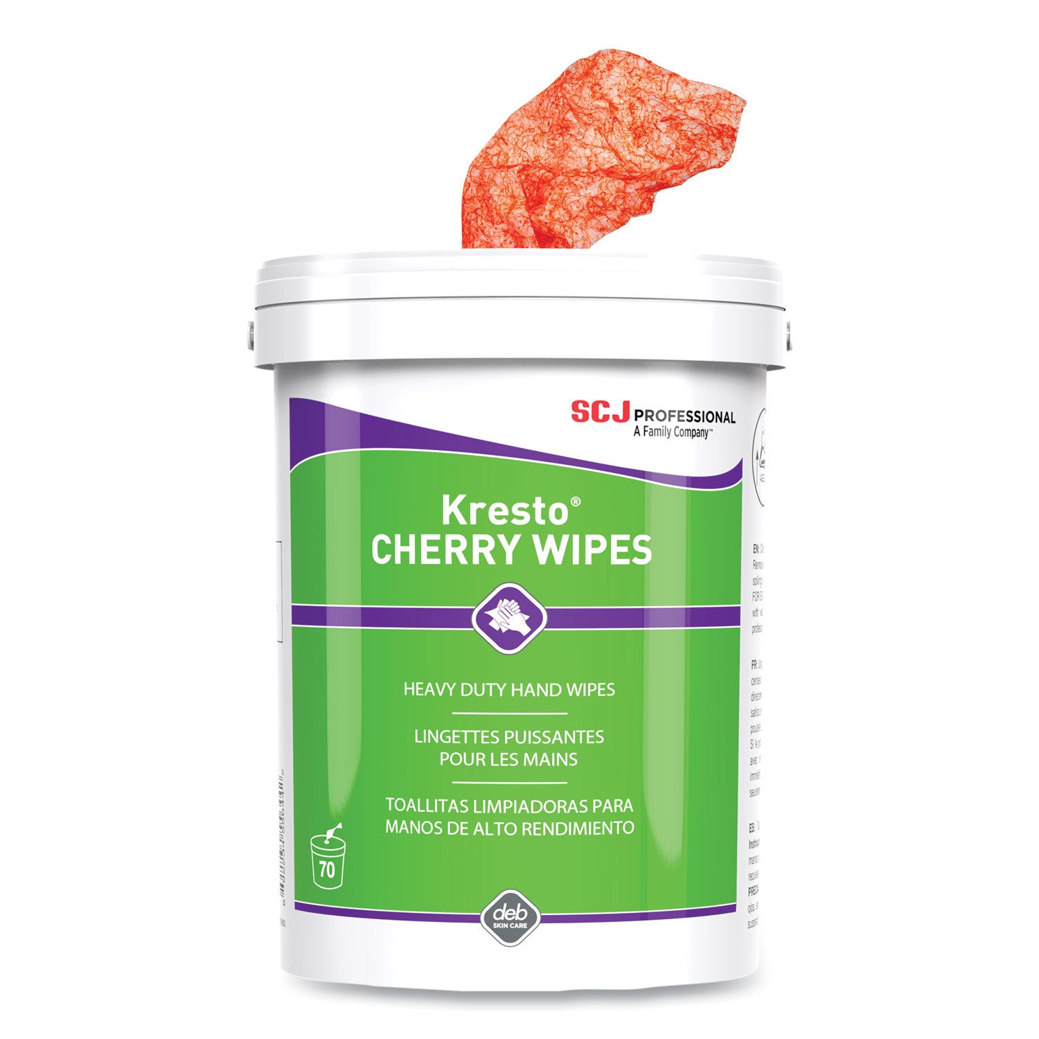 kresto-cherry-wipes-cloth-1-ply-792-x-574-cherry-scent-red-white-70-pack-6-packs-carton_sjnkcw70w - 1