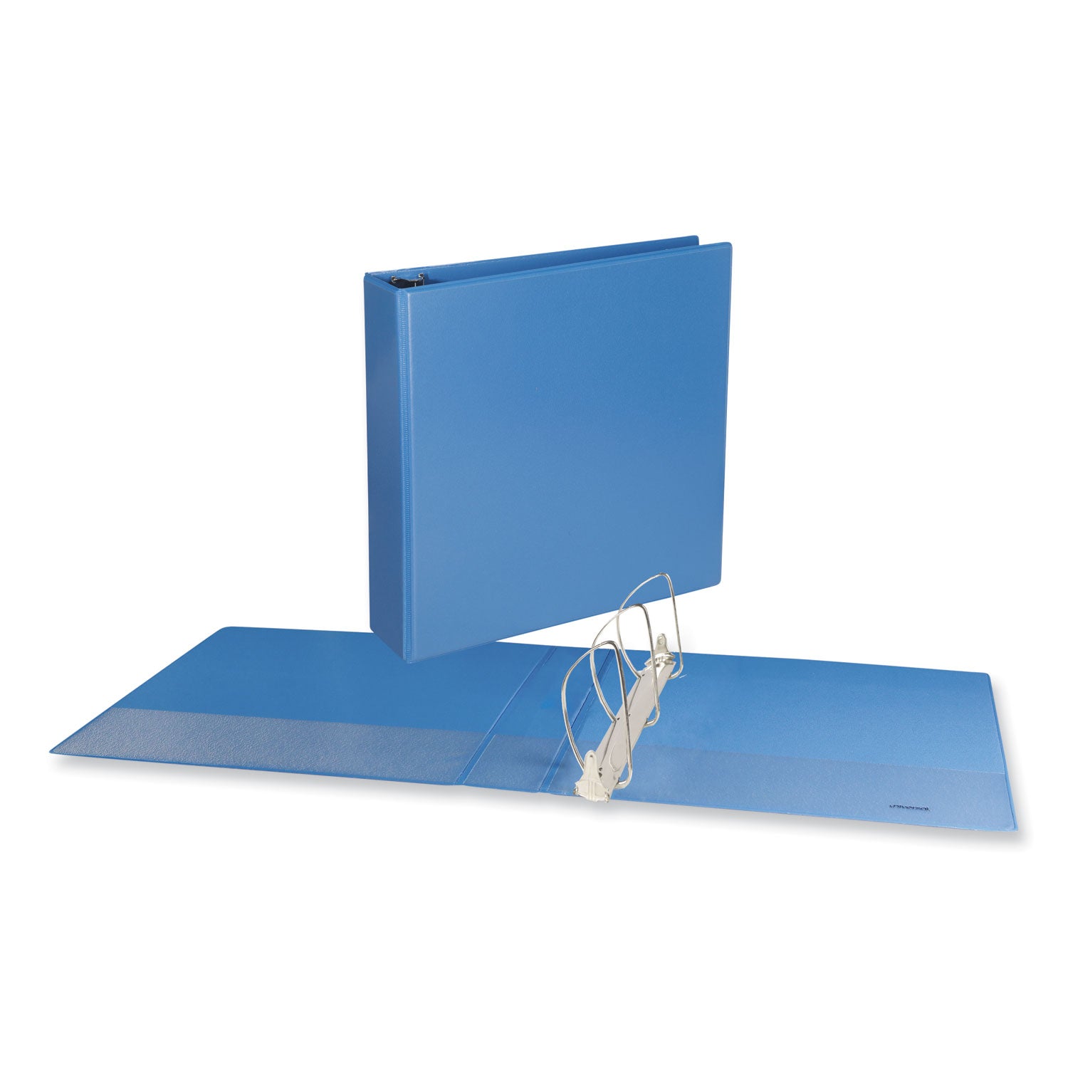 Slant D-Ring View Binder, 3 Rings, 2" Capacity, 11 x 8.5, Light Blue -