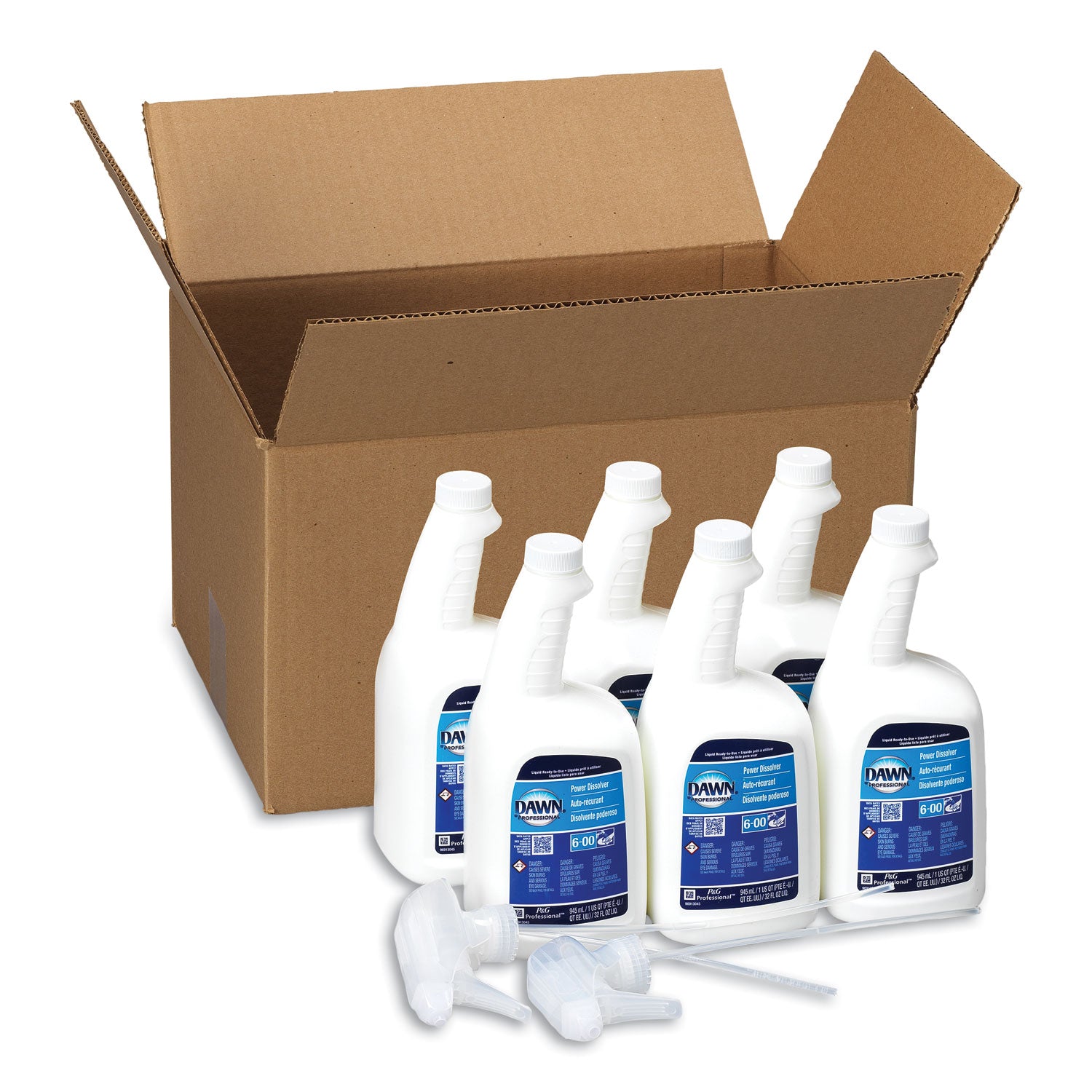 Liquid Ready-To-Use Grease Fighting Power Dissolver Spray, 32 oz Spray Bottle, 6/Carton -