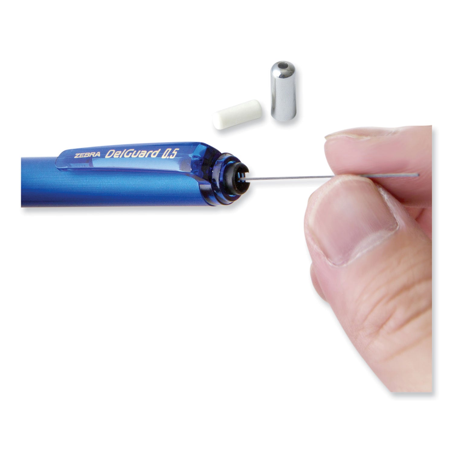 delguard-mechanical-pencil-05-mm-hb-#2-black-lead-black-barrel-3-pack_zeb10613 - 2