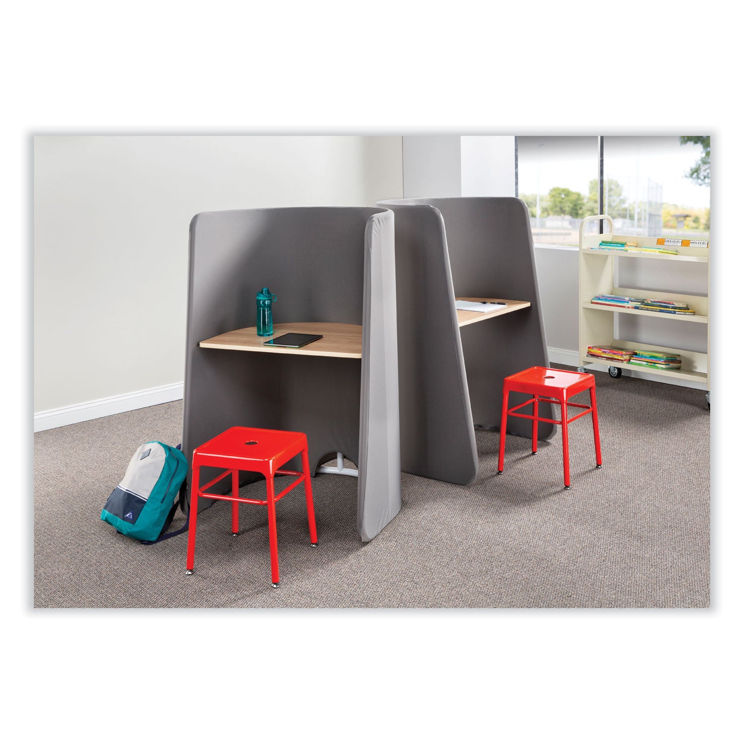 roam-touchdown-workstation-33-x-30-x-515-beech-dark-gray-ships-in-1-3-business-days_saf1958dg - 2