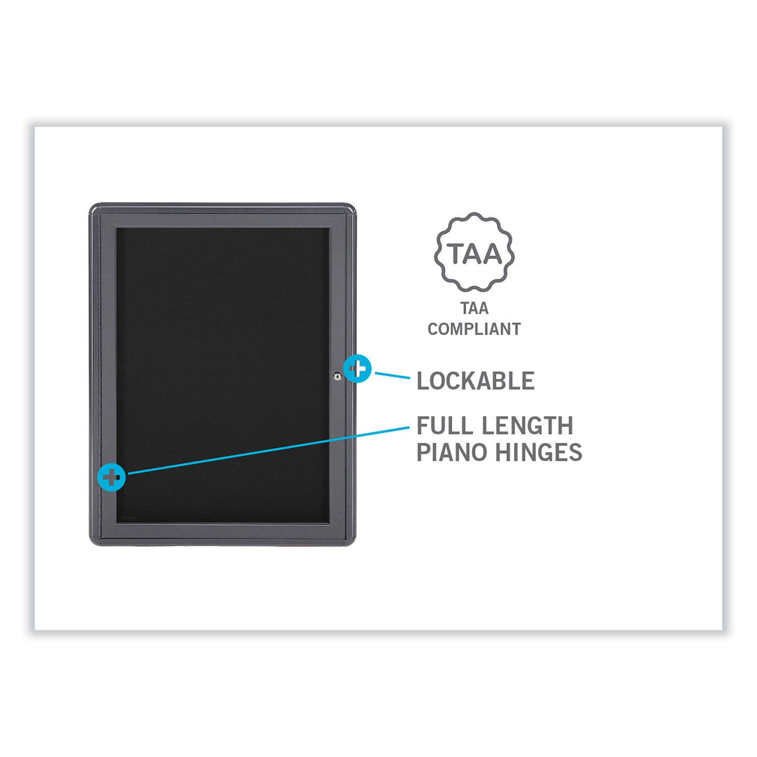 ovation-1-door-enclosed-beige-fabric-bulletin-board-w-gray-frame-2413x3375-aluminum-frame-ships-in-7-10-business-days_gheovg1f90 - 2