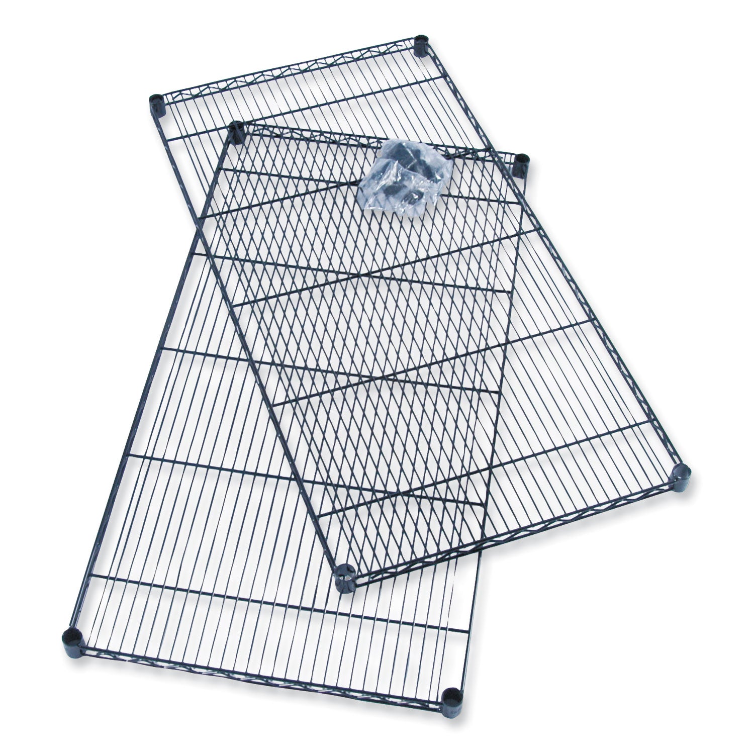 Industrial Extra Shelf Pack, 36w x 18d x 1.5h Steel. Black, 2/Pack, Ships in 1-3 Business Days -