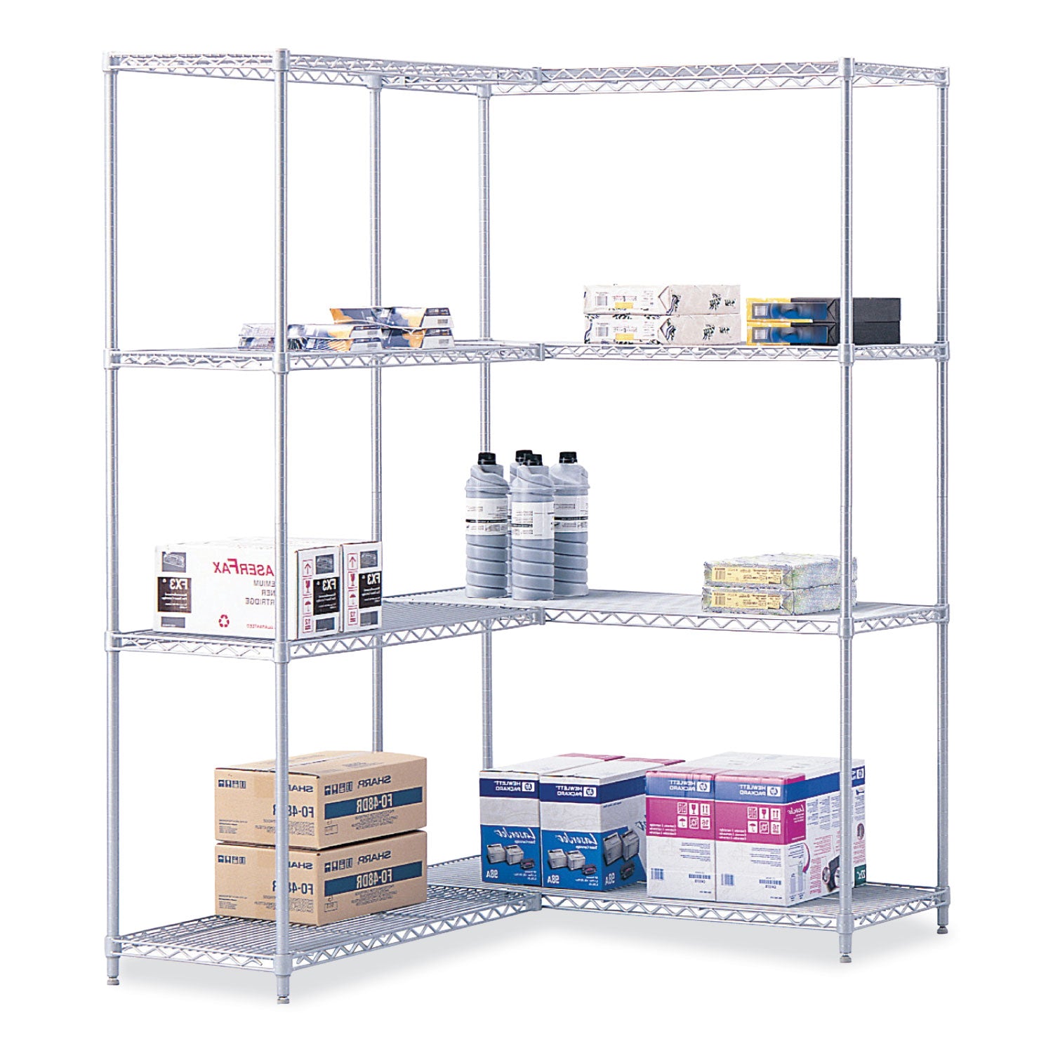Industrial Extra Shelf Pack, 36w x 18d x 1.5h Steel, Metallic Gray, 2/Pack, Ships in 1-3 Business Days -