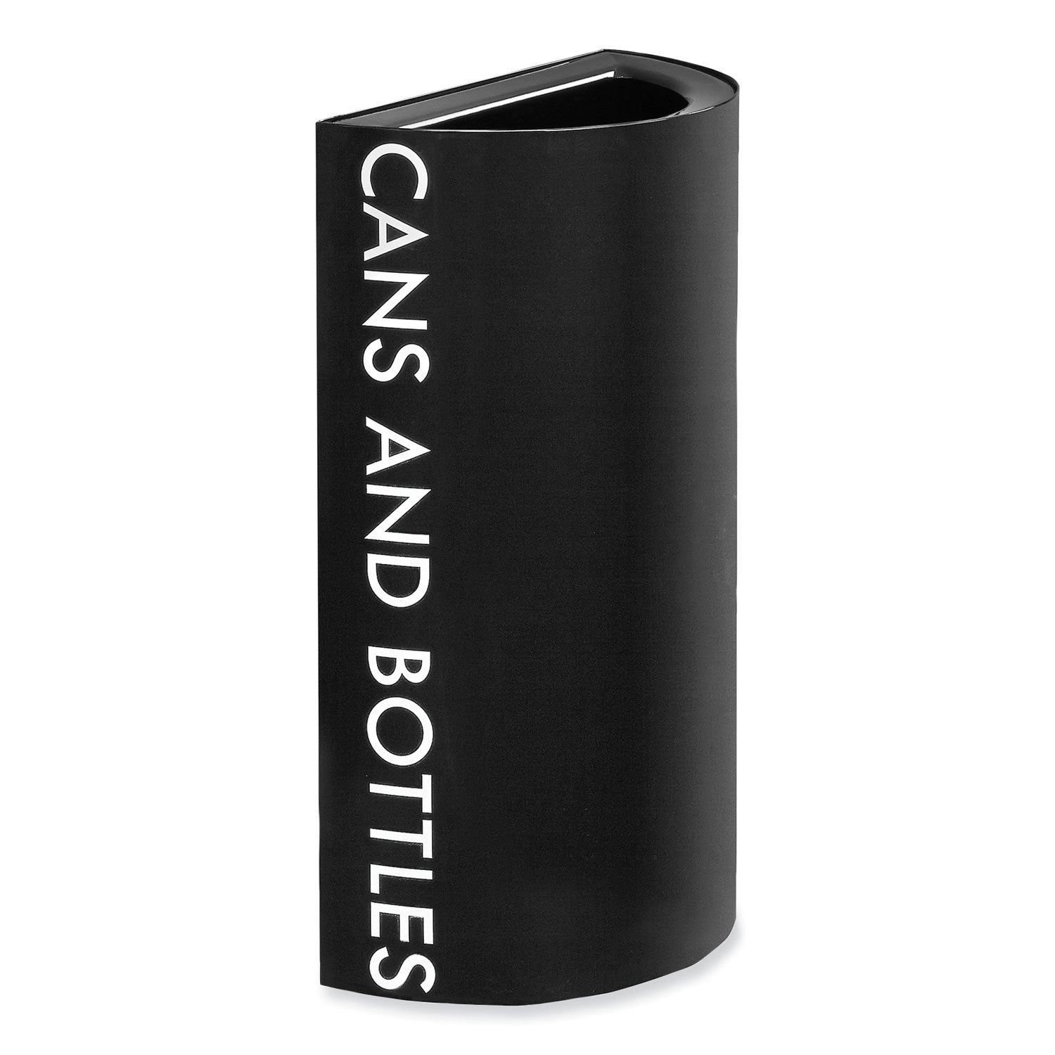mixx-recycling-center-half-round-receptacle-23-gal-steel-black-ships-in-1-3-business-days_saf9447bl - 1