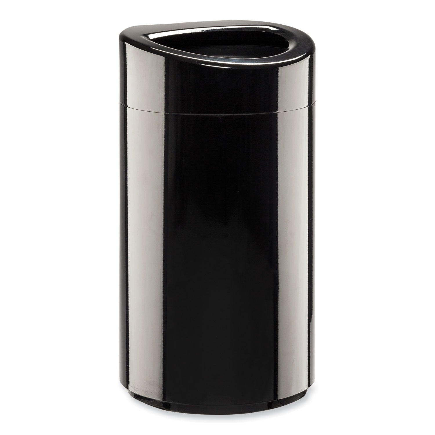 open-top-oval-waste-receptacle-14-gal-steel-black-ships-in-1-3-business-days_saf9921bl - 1