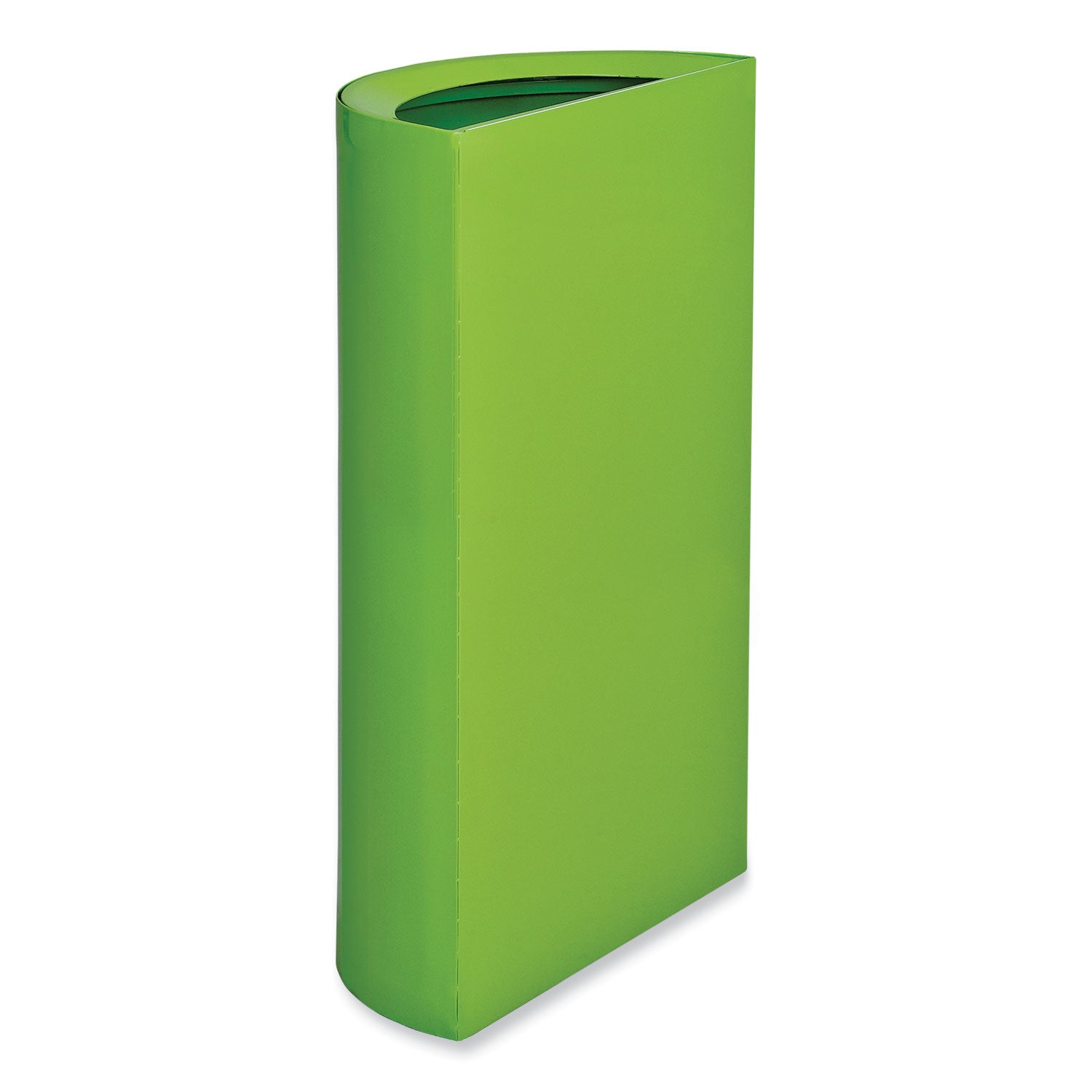 mixx-recycling-center-half-round-receptacle-23-gal-steel-green-ships-in-1-3-business-days_saf9447gn - 2