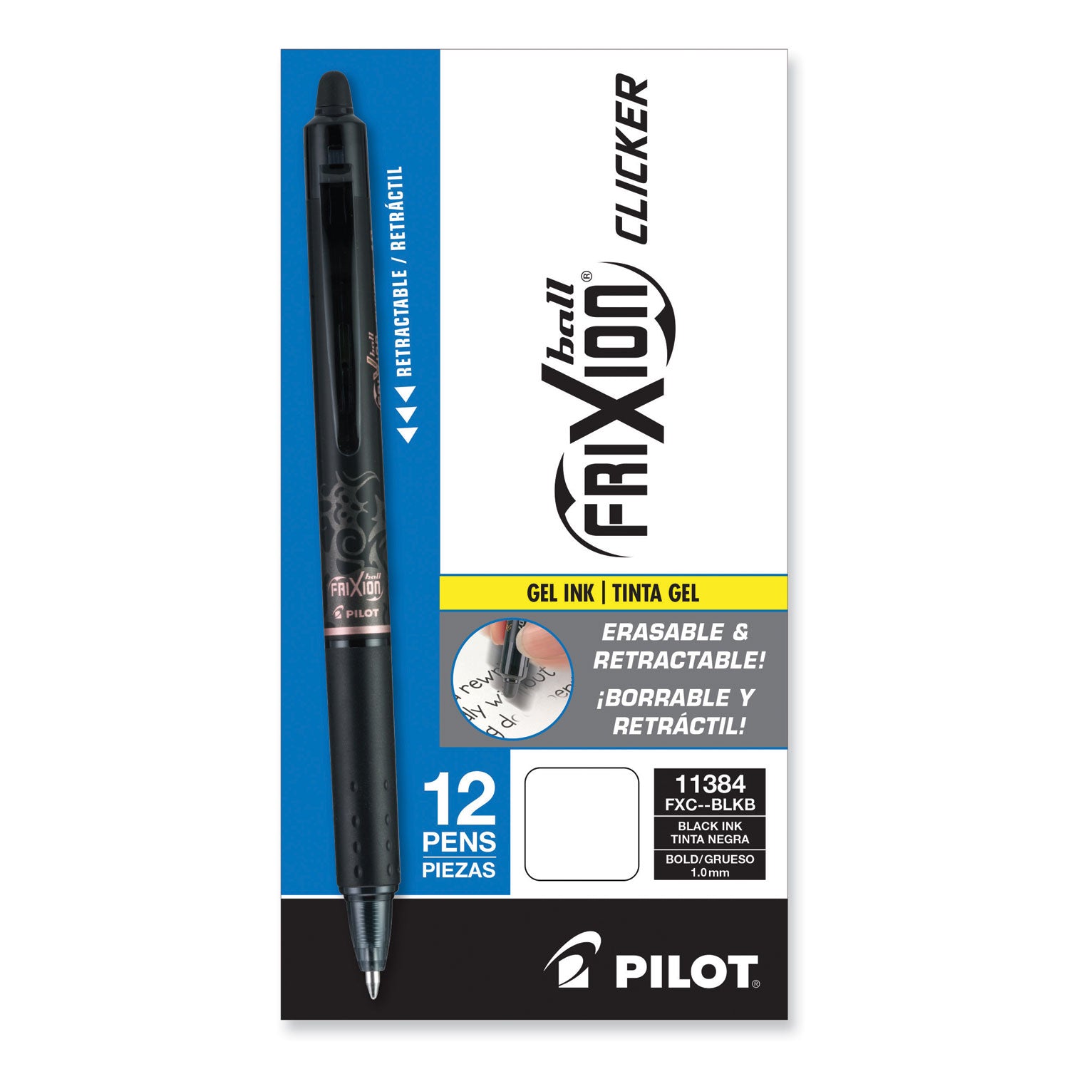 frixion-clicker-erasable-gel-pen-retractable-bold-1-mm-black-ink-black-barrel-dozen_pil11384 - 2