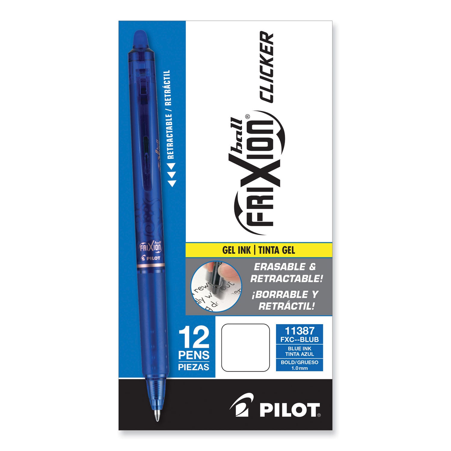 frixion-clicker-erasable-gel-pen-retractable-bold-1-mm-blue-ink-blue-barrel-dozen_pil11387 - 2