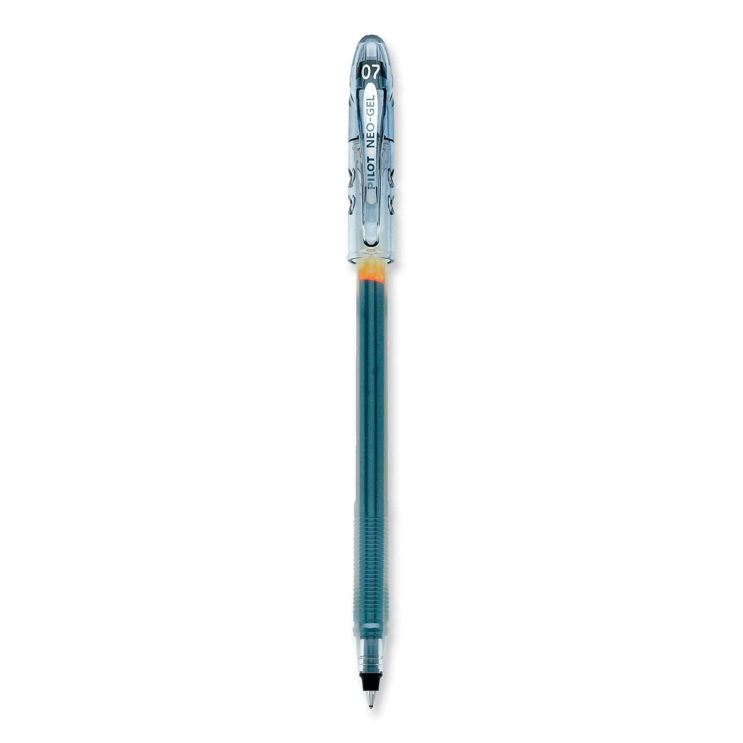 Neo-Gel Gel Pen, Stick, Fine 0.7 mm, Black Ink, Black Barrel, Dozen -