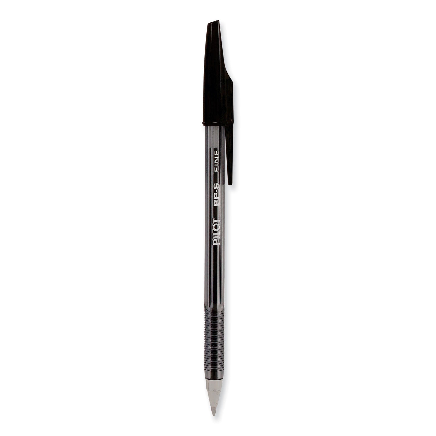 Better Ballpoint Pen, Stick, Fine 0.7 mm, Black Ink, Smoke Barrel, Dozen -
