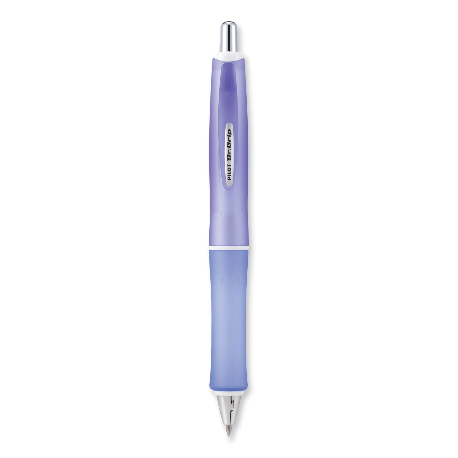Dr. Grip Frosted Advanced Ink Ballpoint Pen, Retractable, Medium 1 mm, Black Ink, Purple Barrel -
