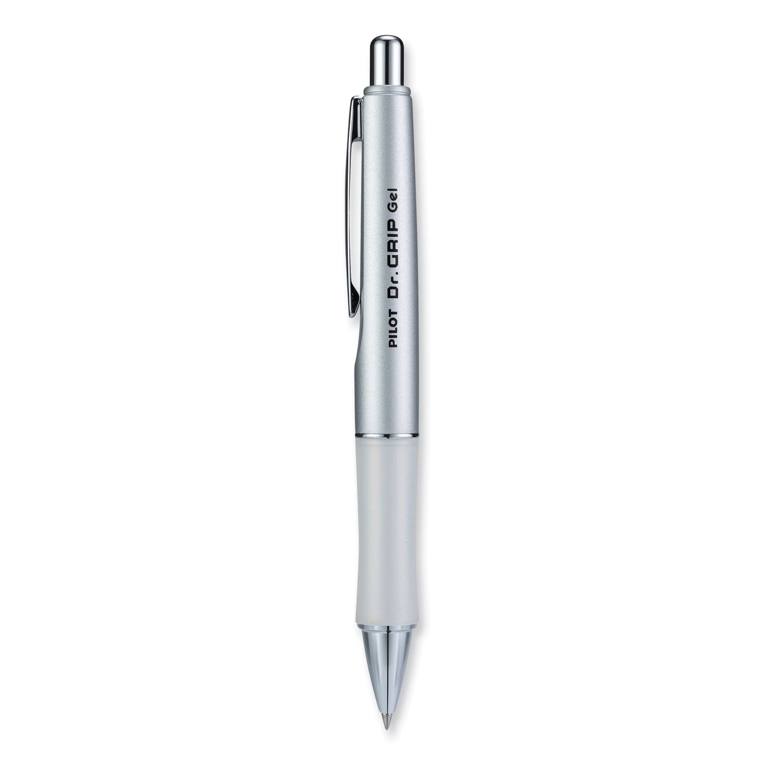 Dr. Grip Limited Gel Pen, Retractable, Fine 0.7 mm, Black Ink, Platinum Barrel -