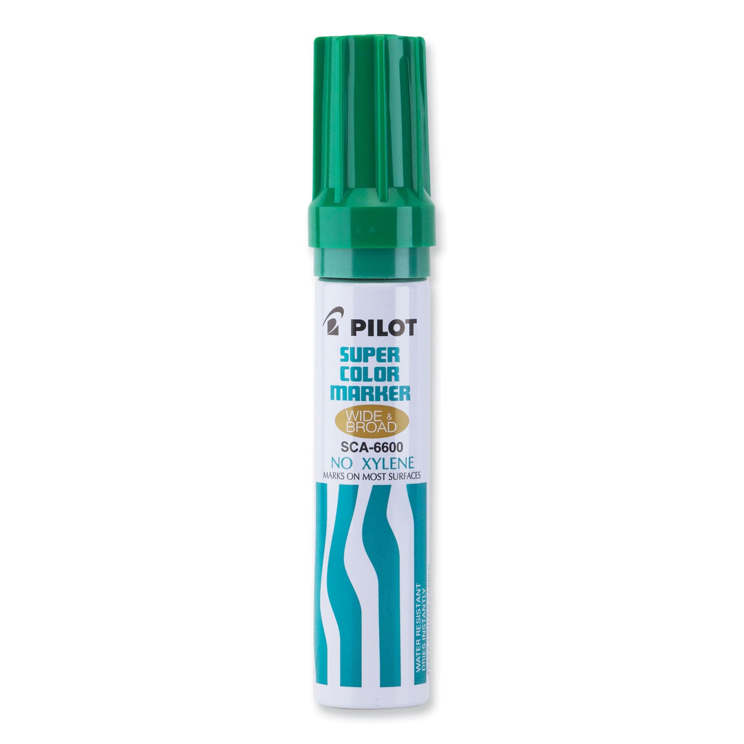 Jumbo Refillable Permanent Marker, Broad Chisel Tip, Green -