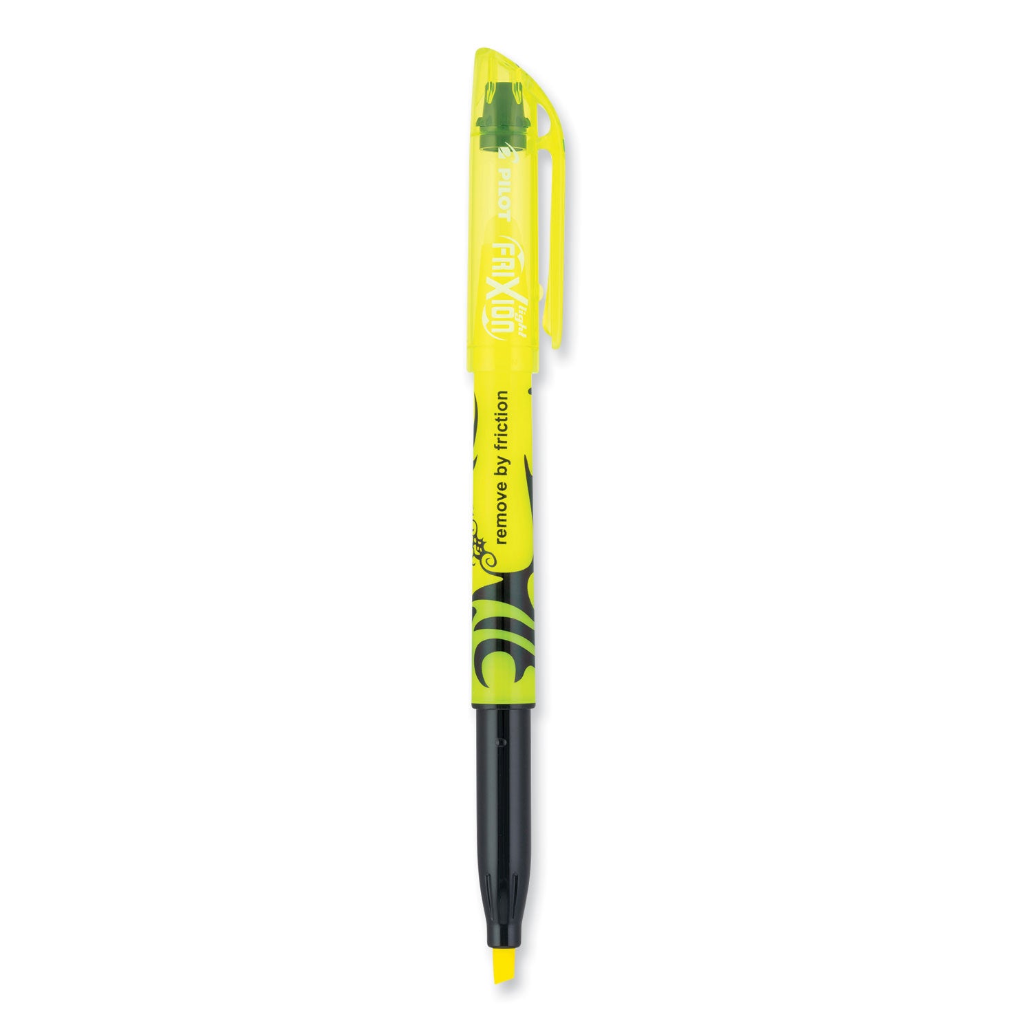 FriXion Light Erasable Highlighter, Yellow Ink, Chisel Tip, Yellow/Black Barrel, Dozen -