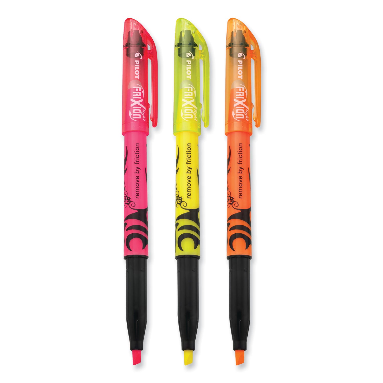 FriXion Light Erasable Highlighter, Assorted Ink Colors, Chisel Tip, Assorted Barrel Colors, 3/Pack -