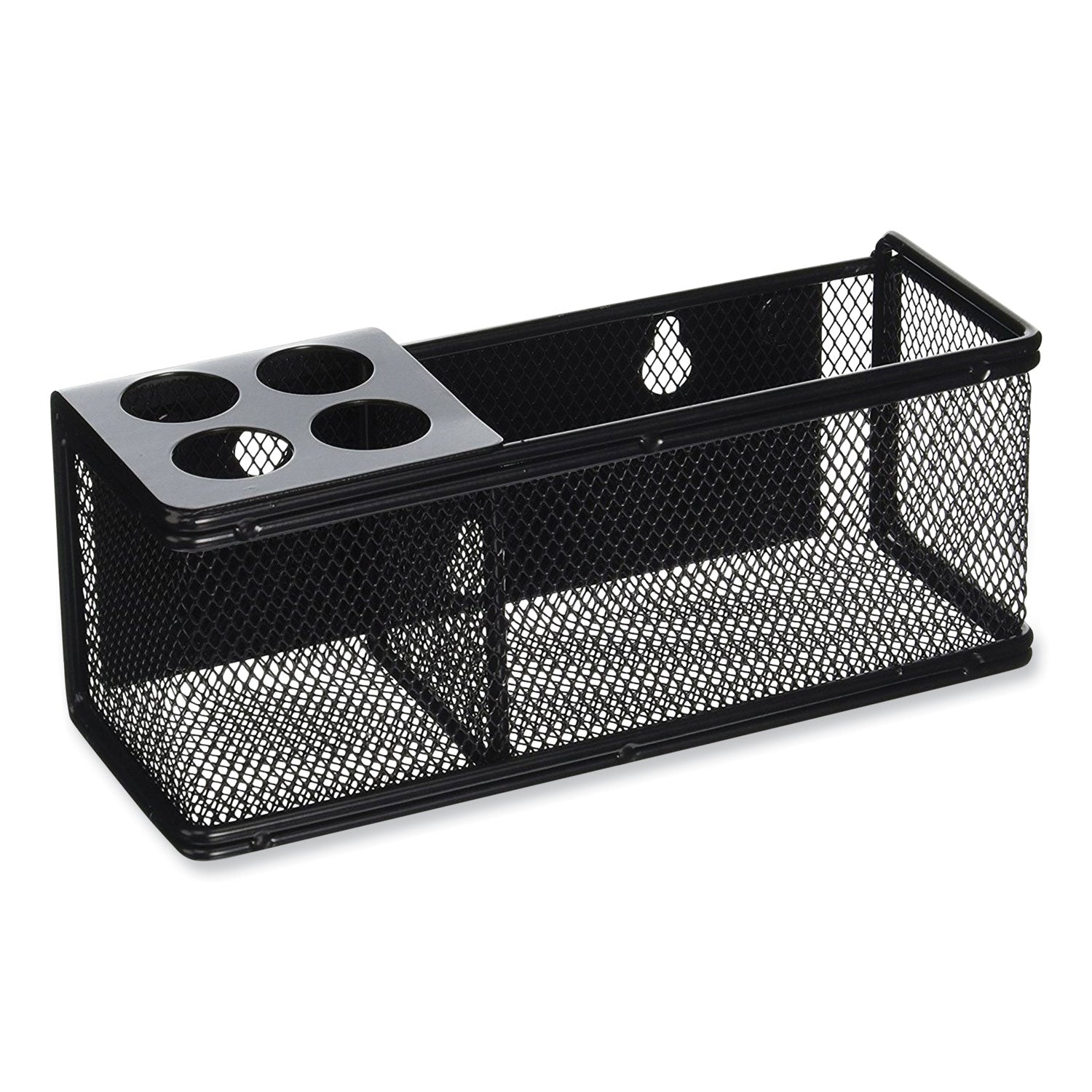 Onyx Mesh Magnetic Marker Basket - 3" Height x 8" Width x 3.3" Depth - Sturdy - Black - Steel, Mesh - 1 Each - 1