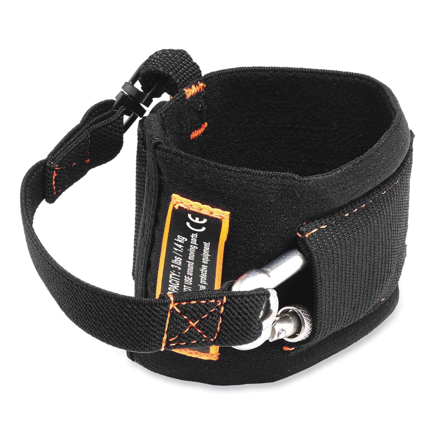 squids-3114-pull-on-wrist-lanyard-w-stainless-steel-carabiner-3lb-max-work-capacity-75-black-ships-in-1-3-business-days_ego19056 - 1