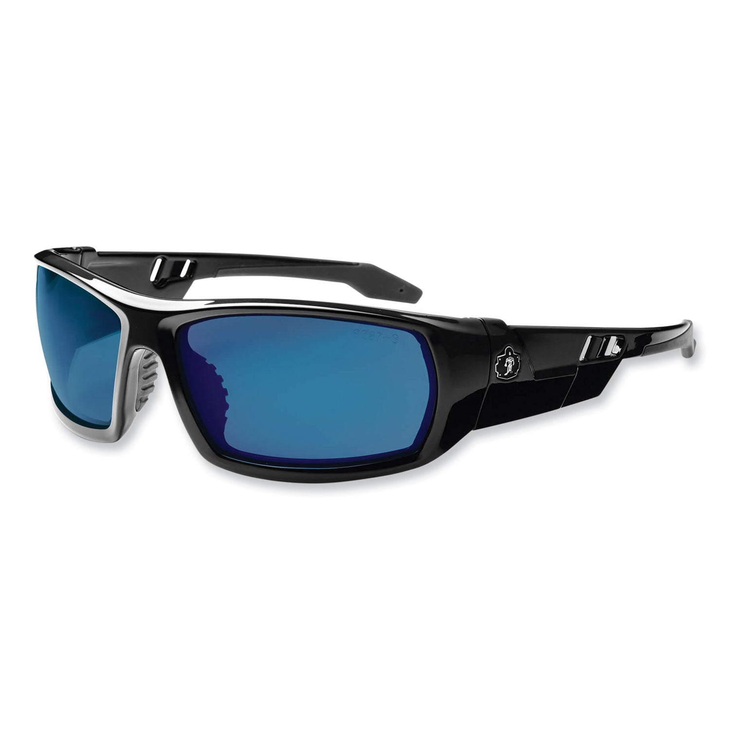 skullerz-odin-safety-glasses-black-nylon-impact-frame-blue-mirror-polycarbonate-lens-ships-in-1-3-business-days_ego50092 - 1