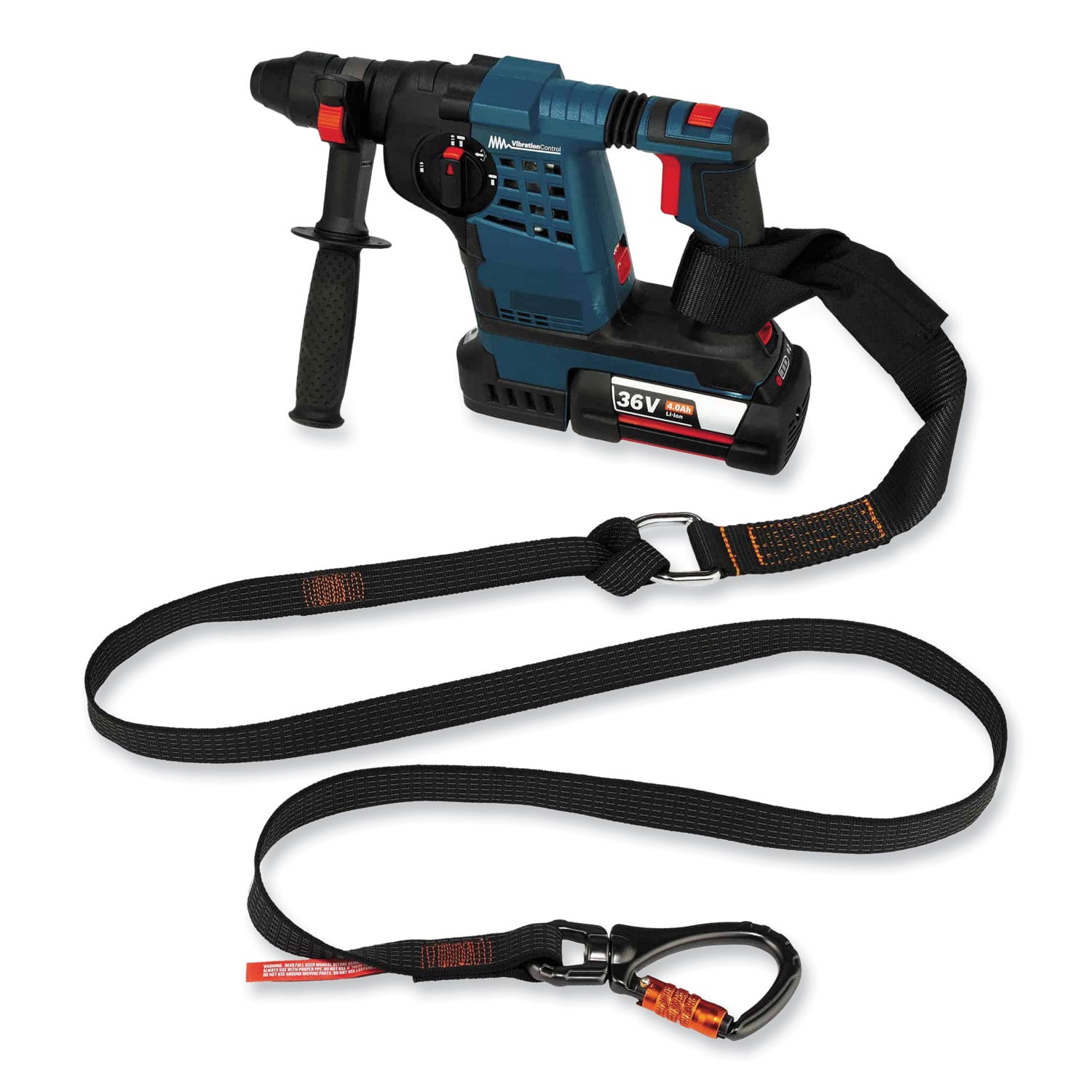 squids-3129-tool-lanyard-w-double-locking-swivel-carabiner+loop-40-lb-max-work-cap-76-black-ships-in-1-3-business-days_ego19137 - 2