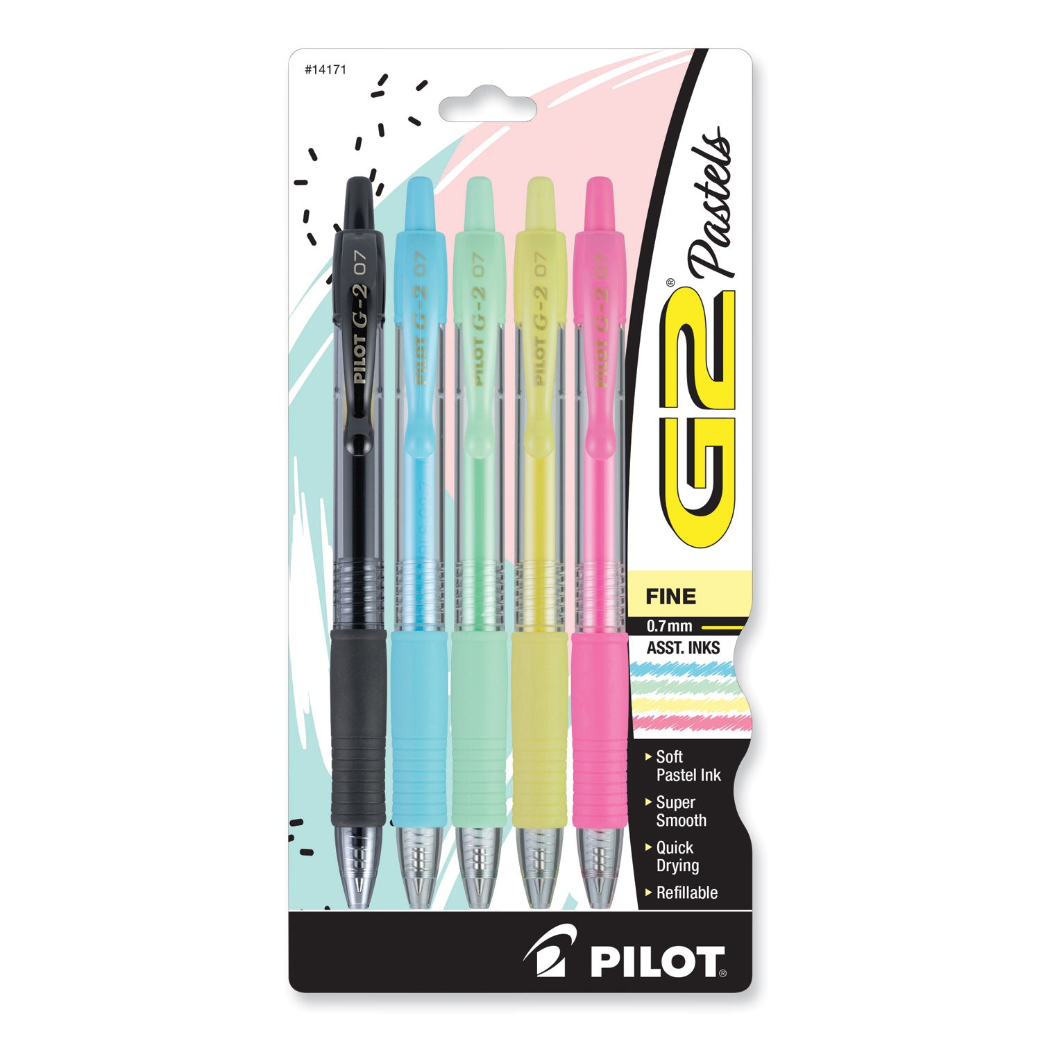 g2-pastel-gel-pen-retractable-fine-07-mm-assorted-pastel-ink-and-barrel-colors-5-pack_pil14171 - 1