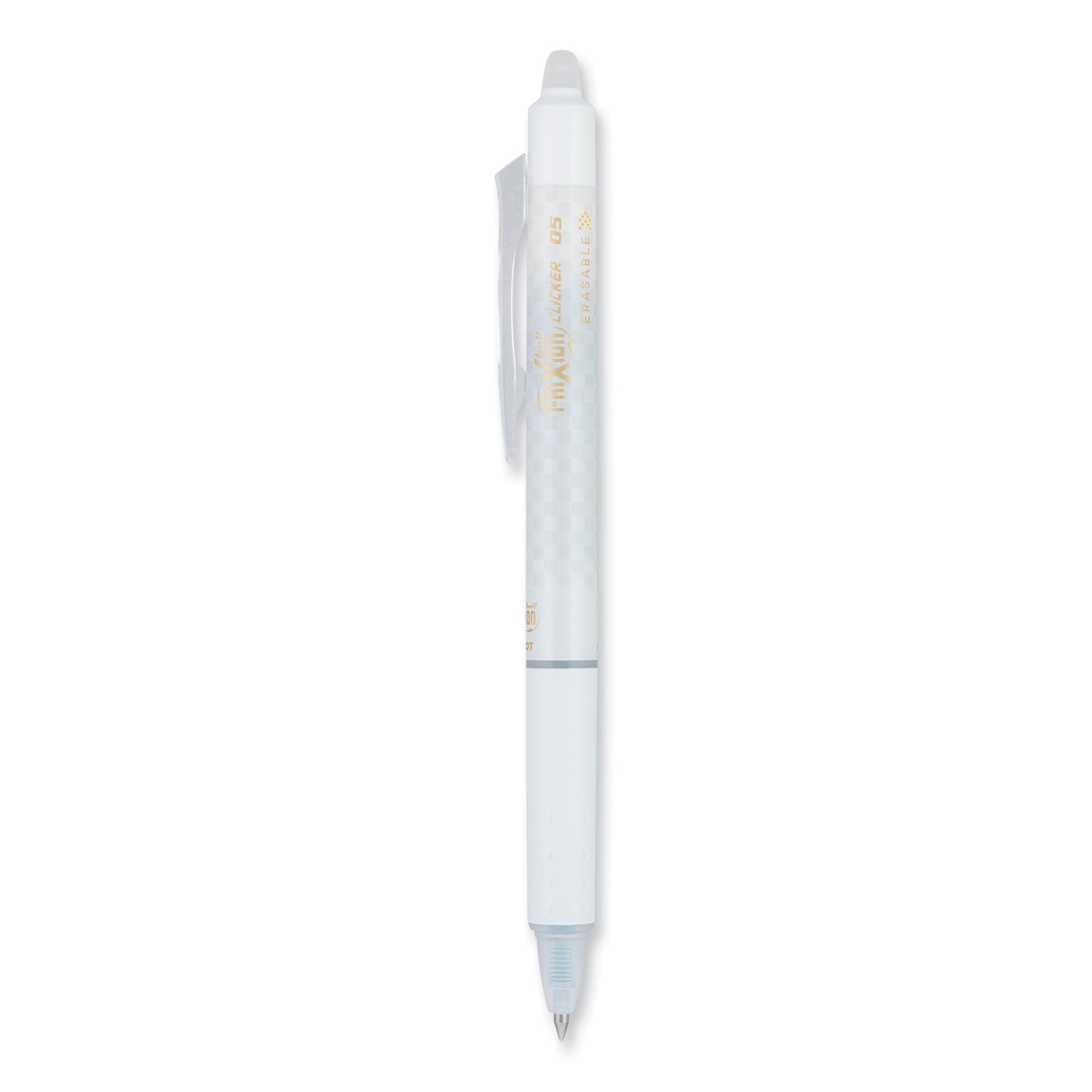 frixion-clicker-design-erasable-gel-pen-retractable-extra-fine-05-mm-black-ink-white-barrel-dozen_pil15128 - 1