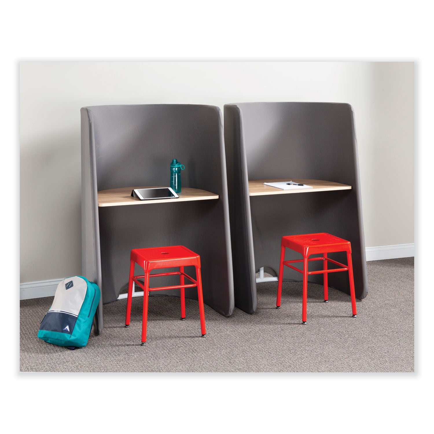 steel-guestbistro-stool-backless-supports-up-to-250-lb-18-seat-height-red-seat-red-base-ships-in-1-3-business-days_saf6604rd - 2