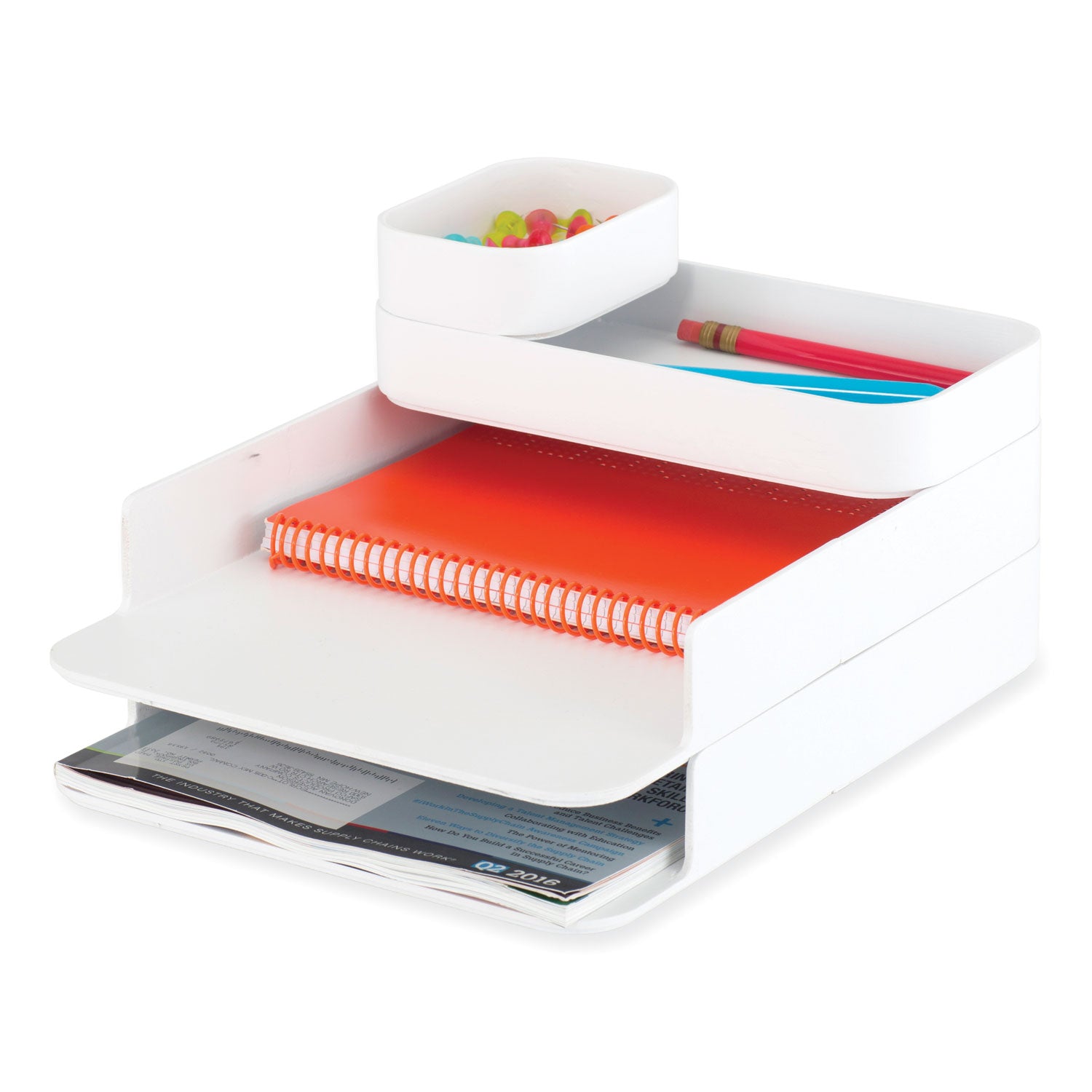 portable-caddy-6-compartments-plastic-1275-x-725-x-85-white-ships-in-1-3-business-days_saf3286wh - 2