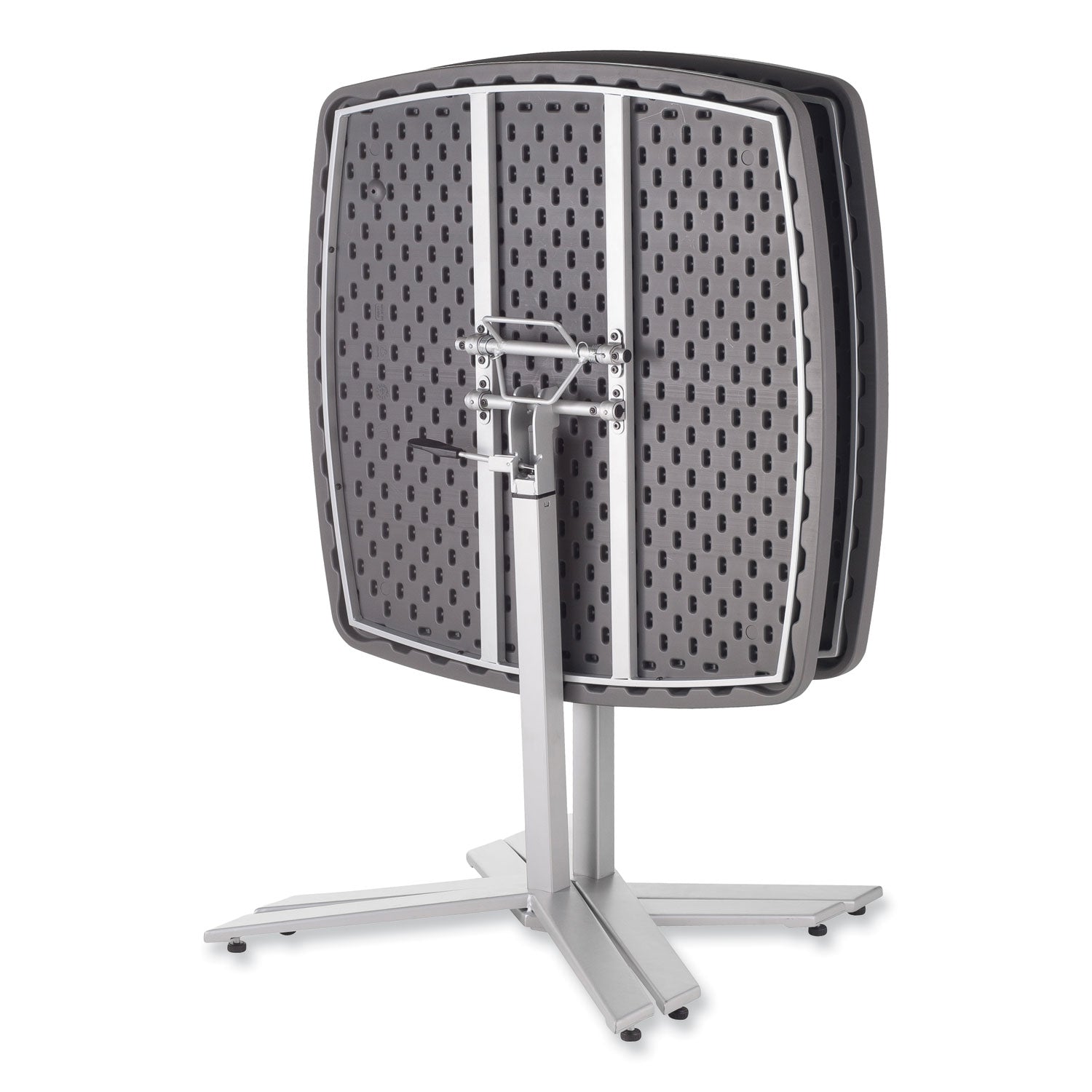 cafe-time-adjustable-height-table-square-36w-x-36d-x-30-to-42h-charcoal-slate-ships-in-1-3-business-days_npsctt3042 - 2