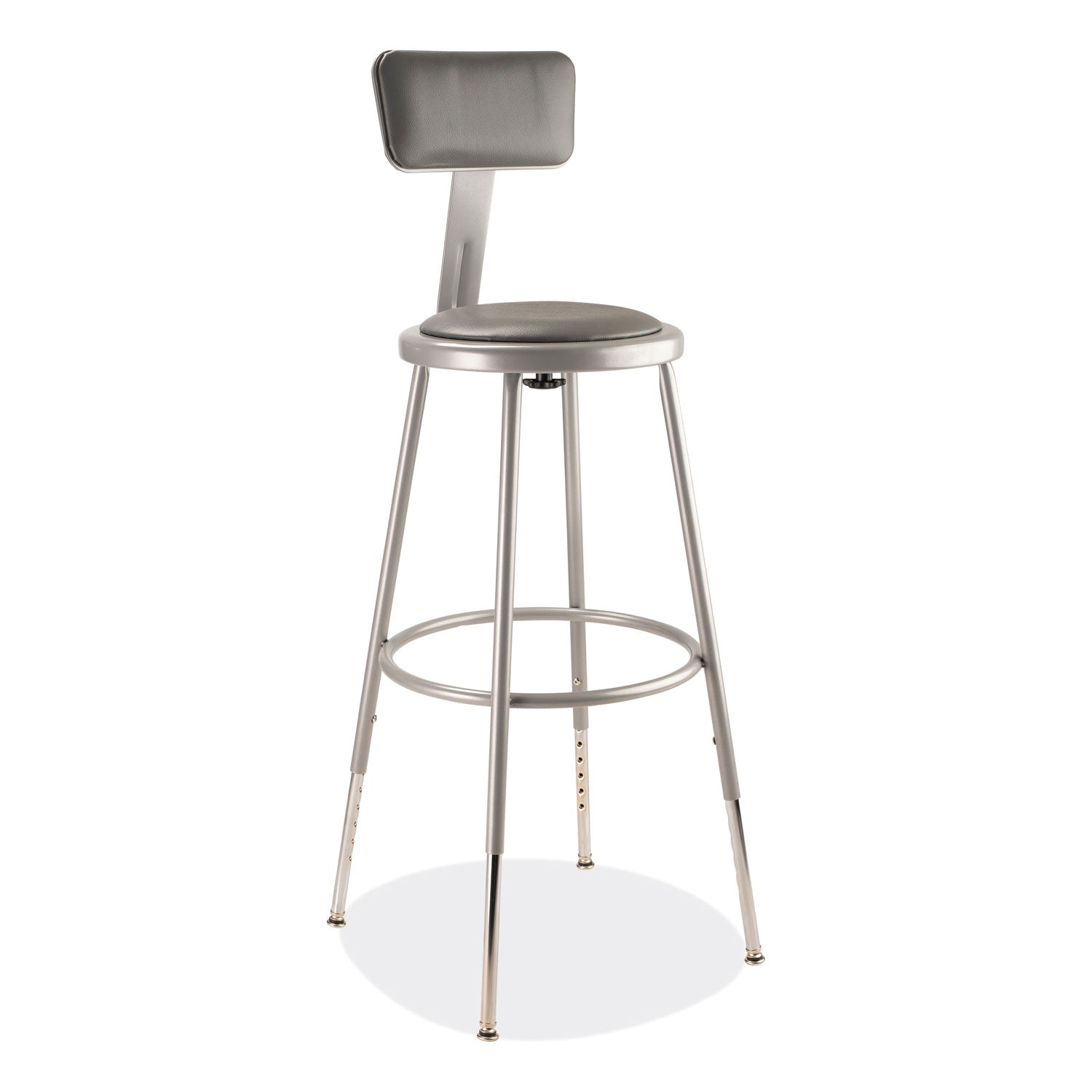 6400-series-height-adjustable-heavy-duty-padded-stool-w-backrest-supports-300lb-25-33-seat-ht-grayships-in-1-3-bus-days_nps6424hb - 1
