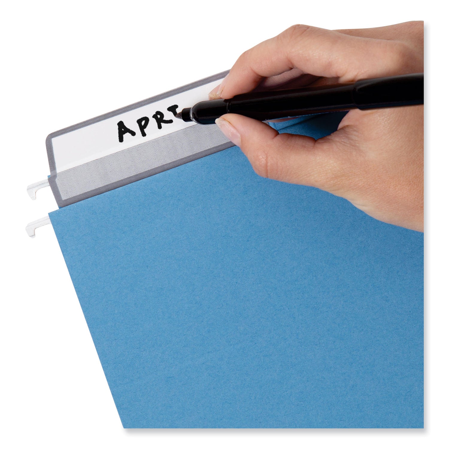 colored-hanging-file-folders-with-protab-kit-letter-size-1-3-cut-blue_smd64210 - 2