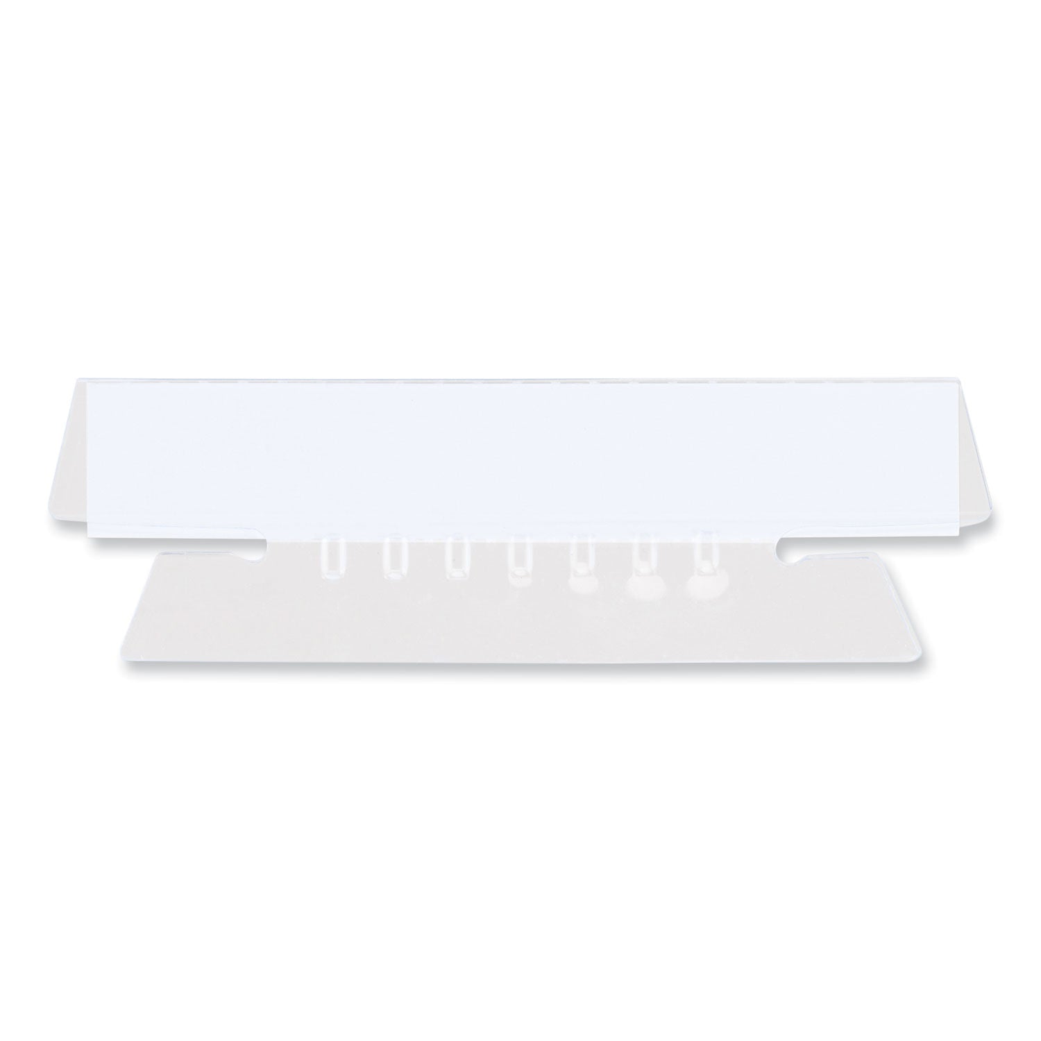 Hanging File Folder Plastic Index Tabs, 1/3-Cut, Clear, 3.7" Wide, 25/Pack -