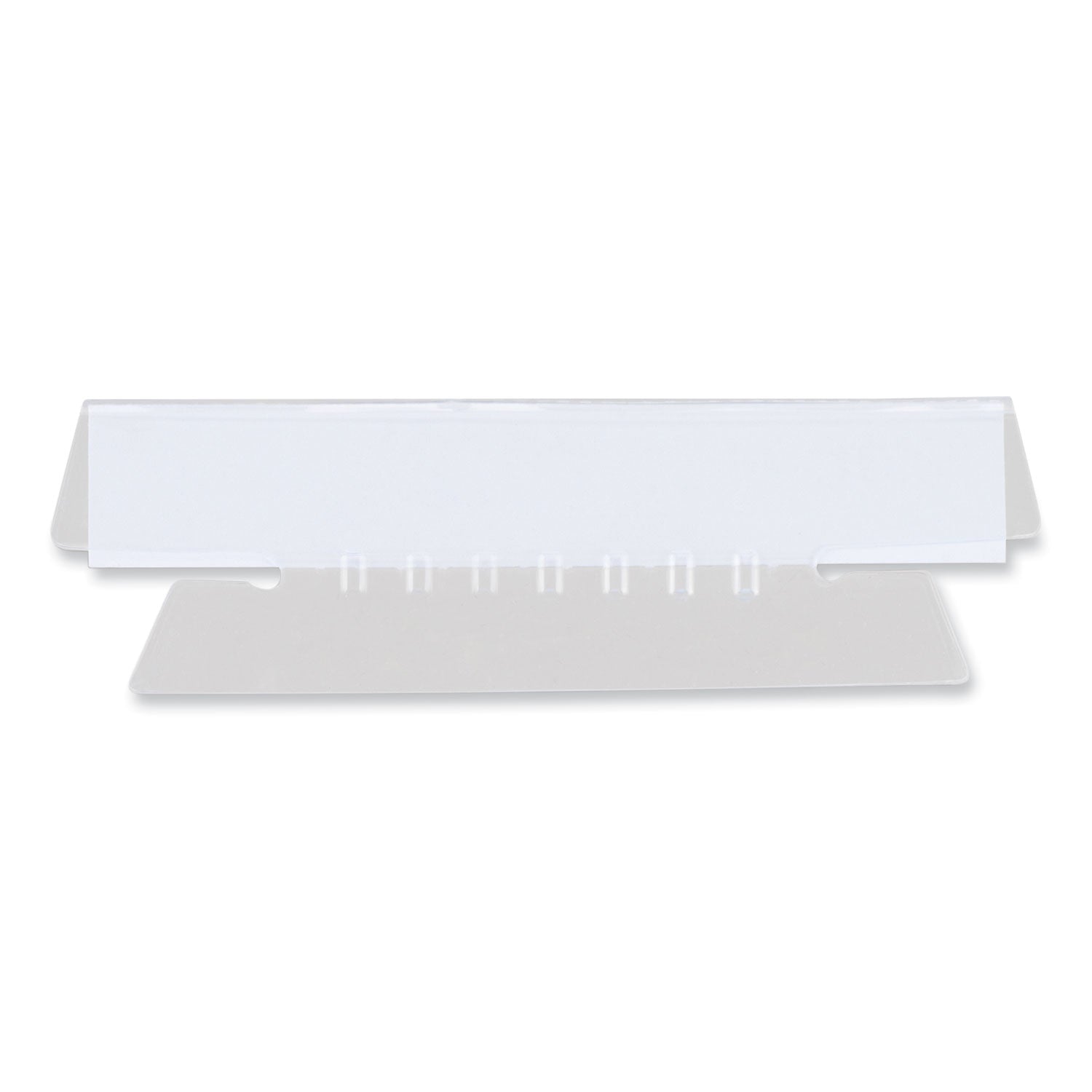 hanging-file-folder-plastic-index-tabs-1-3-cut-clear-37-wide-50-pack_unv43314 - 1