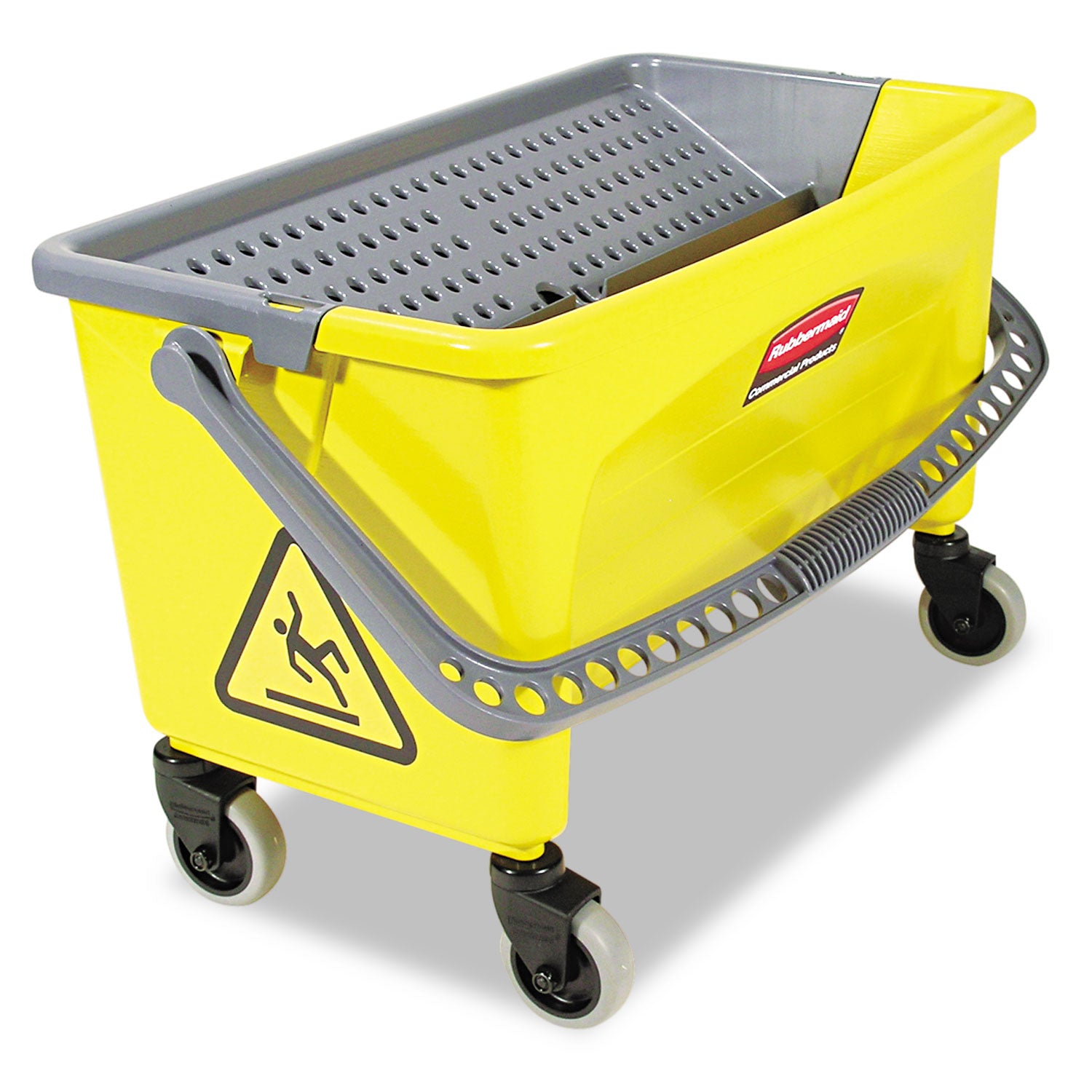 HYGEN Press Wring Bucket for Microfiber Flat Mops, 43 qt, Yellow -