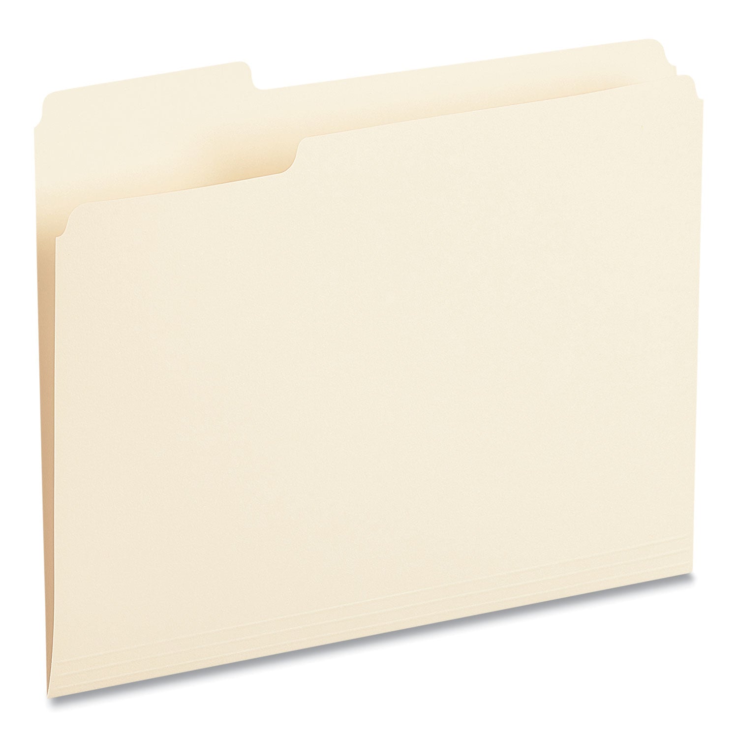 Top Tab File Folders, 1/3-Cut Tabs: Left Position, Letter Size, 0.75" Expansion, Manila, 100/Box -