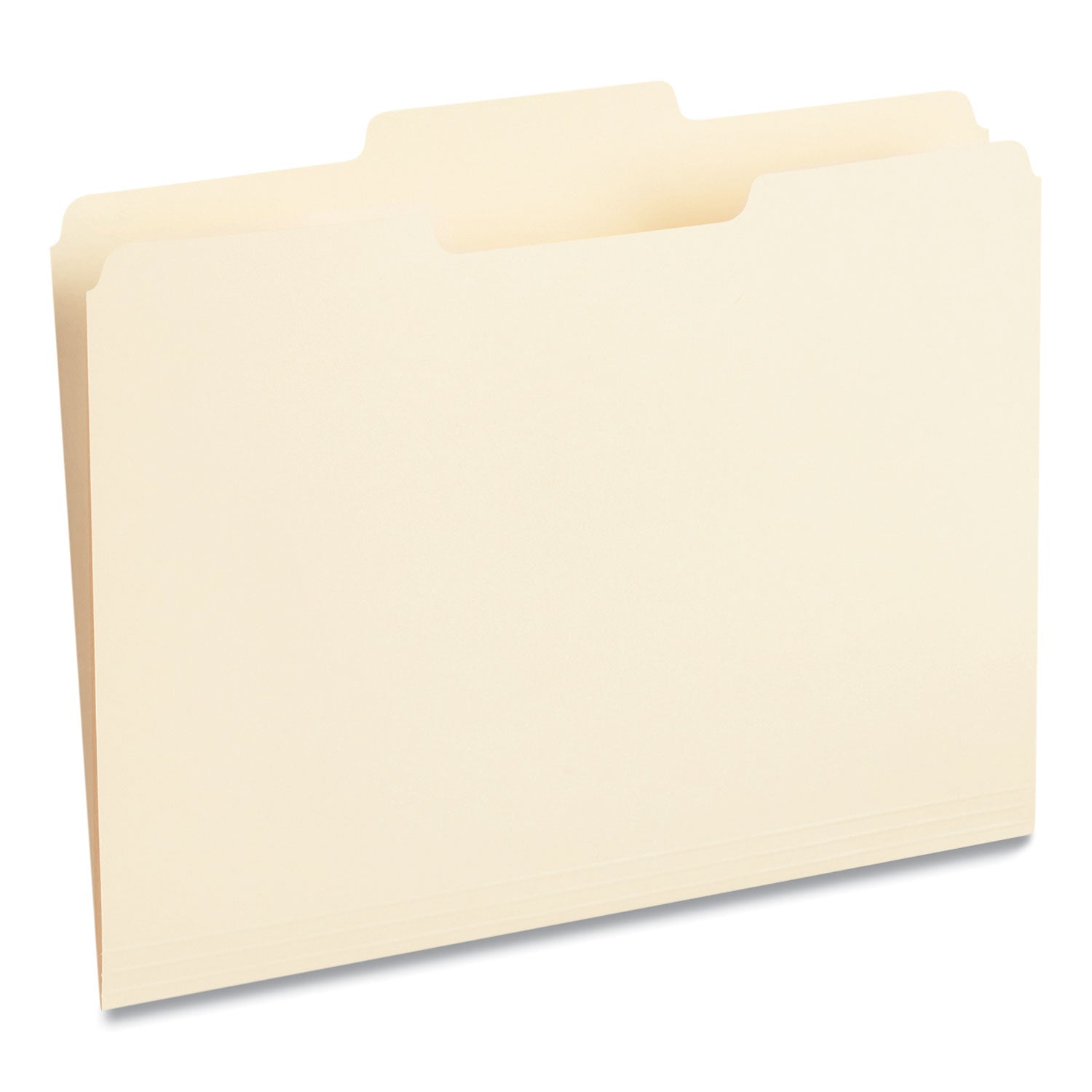 Top Tab File Folders, 1/3-Cut Tabs: Center Position, Letter Size, 0.75" Expansion, Manila, 100/Box -