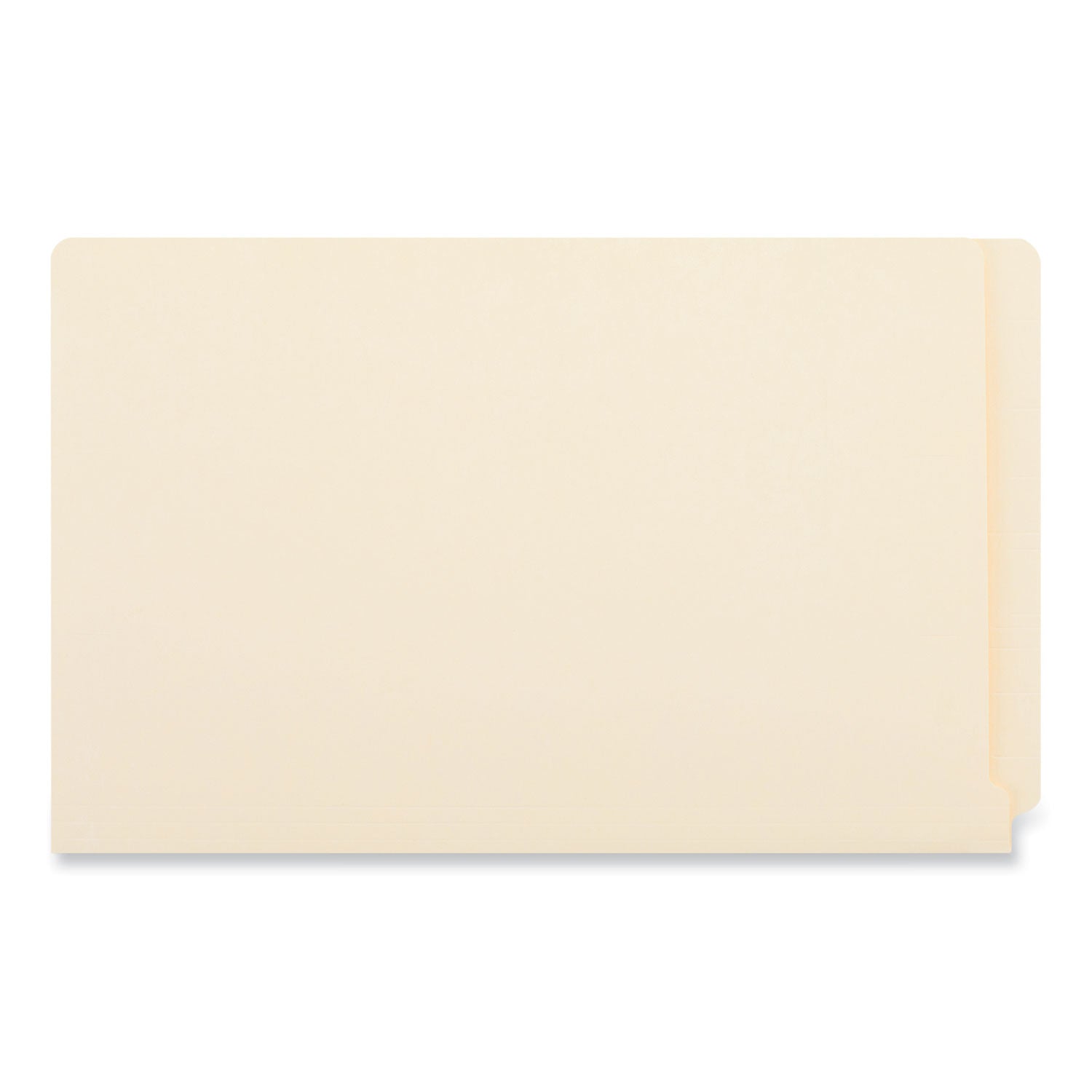 Deluxe Reinforced End Tab Folders, Straight Tabs, Legal Size, 0.75" Expansion, Manila, 100/Box -
