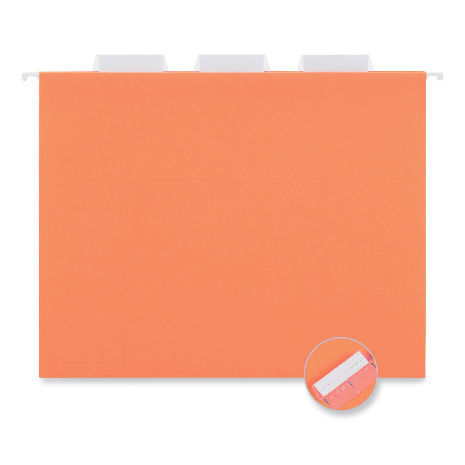 Deluxe Bright Color Hanging File Folders, Letter Size, 1/5-Cut Tabs, Assorted Colors, 25/Box -