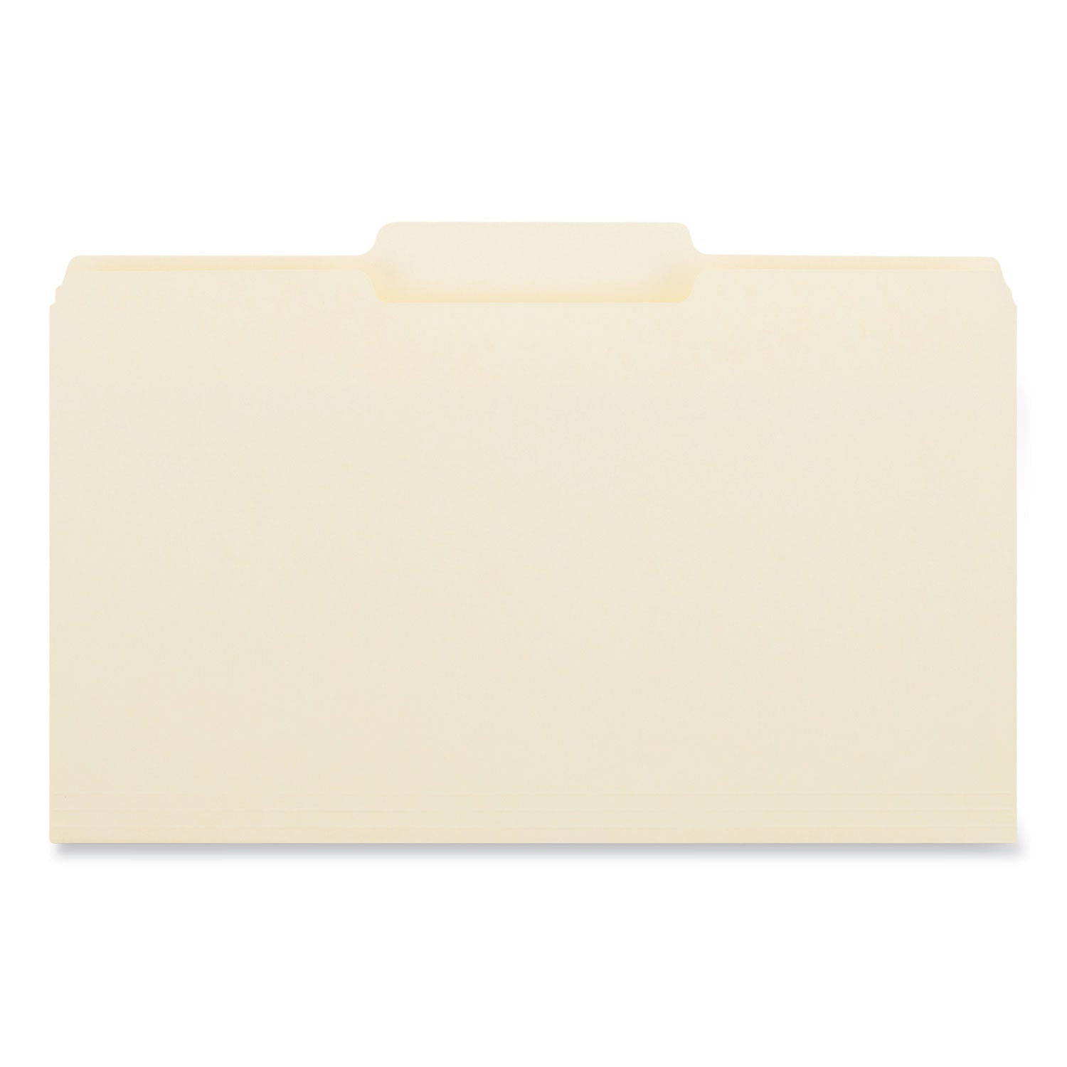 Top Tab File Folders, 1/3-Cut Tabs: Center Position, Legal Size, 0.75" Expansion, Manila, 100/Box -
