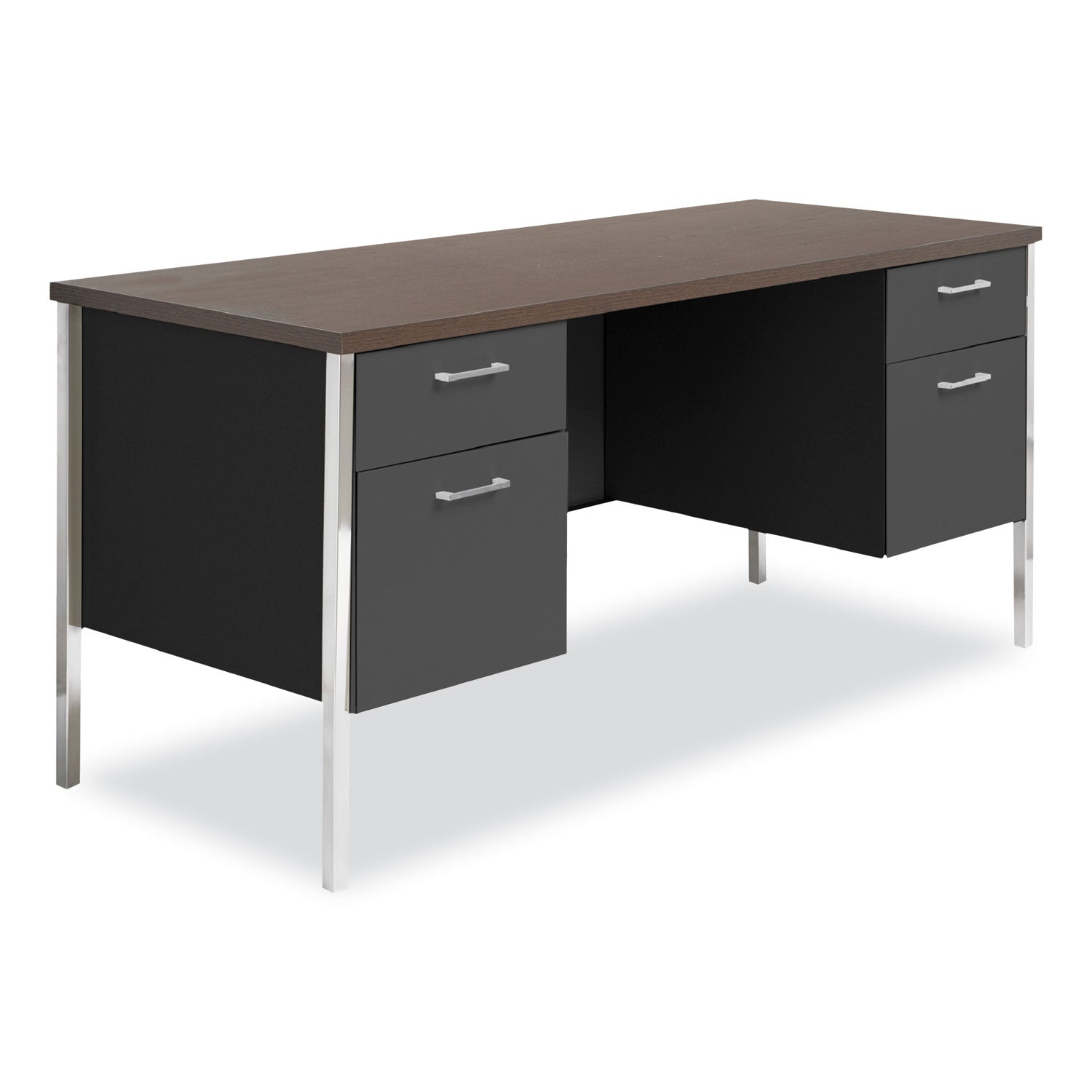double-pedestal-steel-credenza-60w-x-24d-x-295h-mocha-black_alesd6024bm - 1