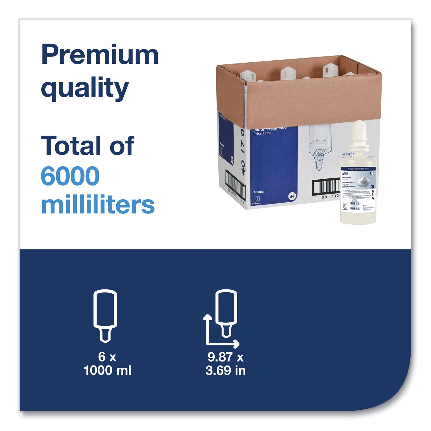 premium-extra-mild-foam-soap-sensitive-skin-unscented-1-l-6-carton_trk401701 - 2