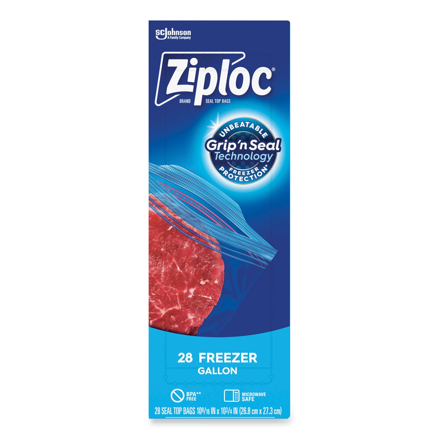 zipper-freezer-bags-1-gal-27-mil-96-x-121-clear-28-bags-box-9-boxes-carton_sjn314445 - 1